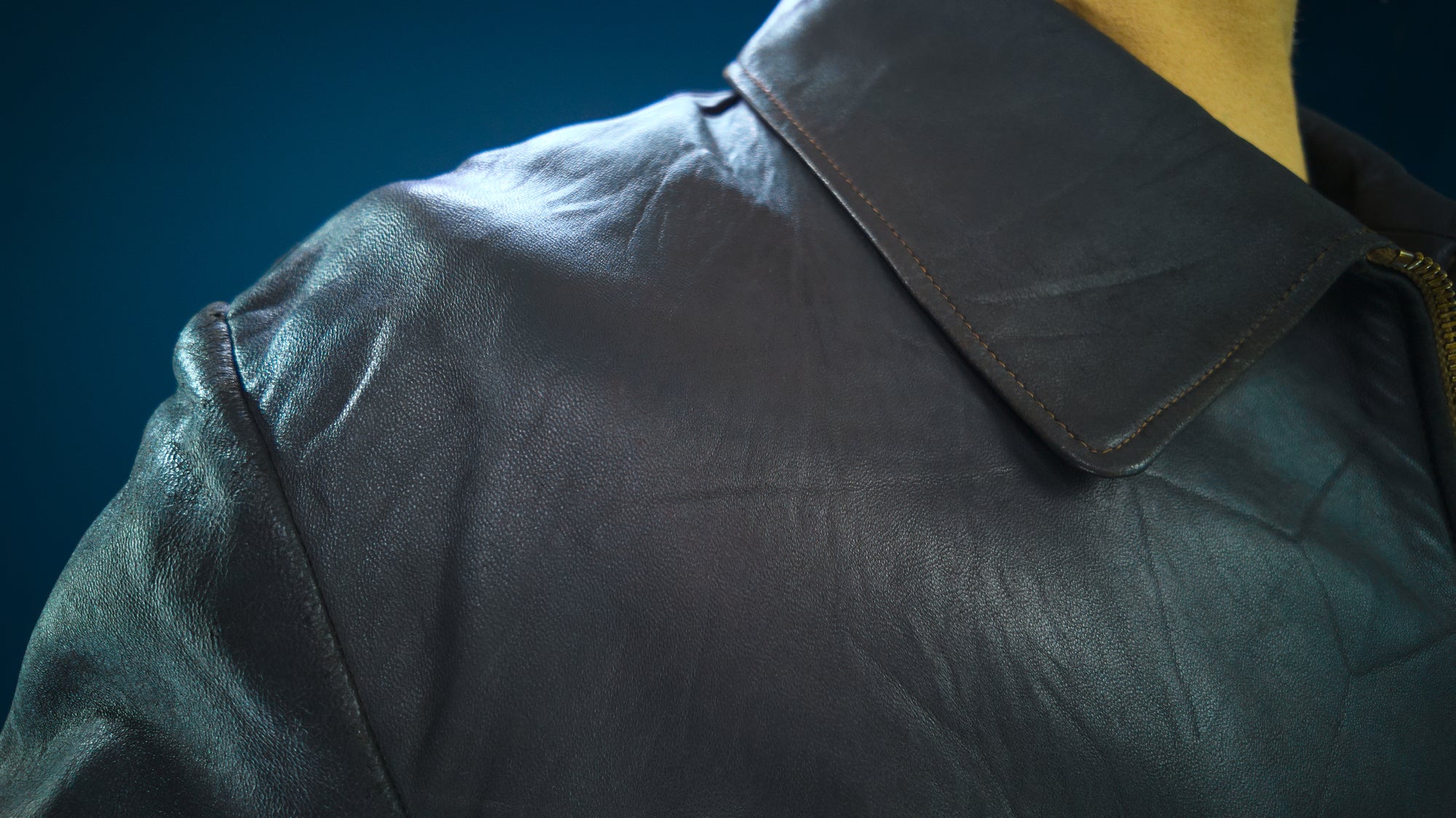 Vintage 1960s West German Grey Cold War Civil Service Rider Leather Jacket “L”