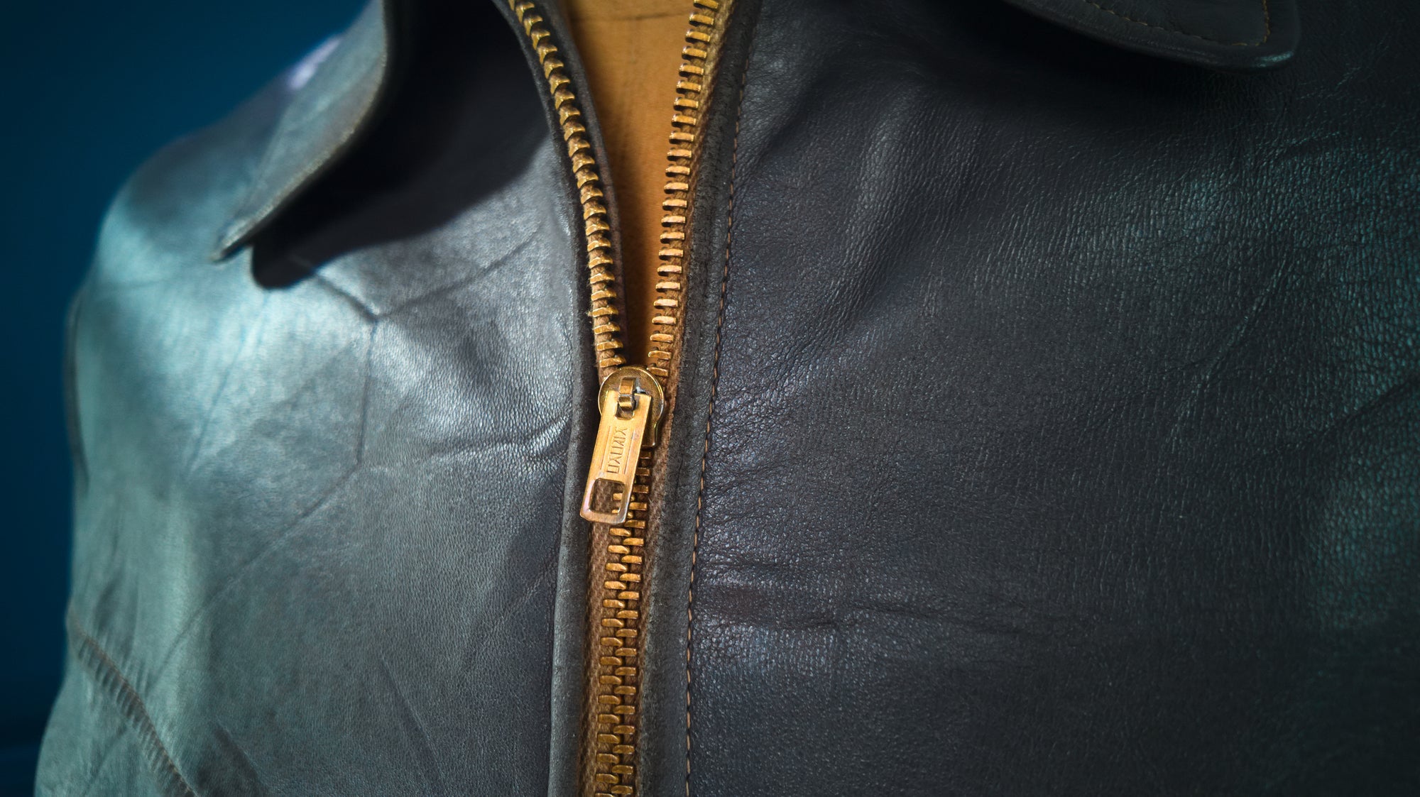 Vintage 1960s West German Grey Cold War Civil Service Rider Leather Jacket “L”