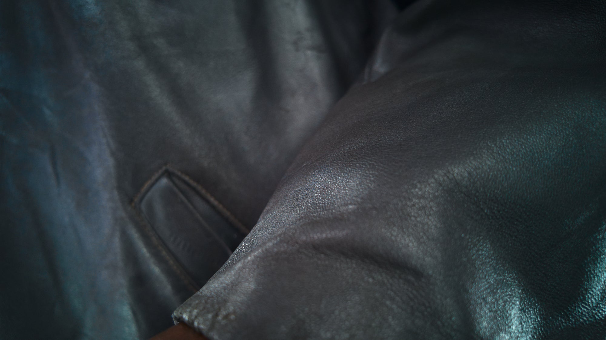 Vintage 1960s West German Grey Cold War Civil Service Rider Leather Jacket “L”