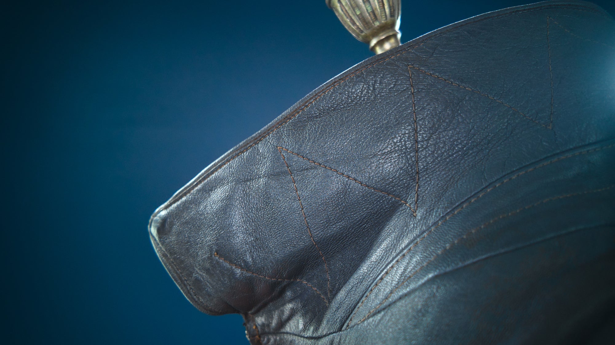 Vintage 1960s West German Grey Cold War Civil Service Rider Leather Jacket “L”