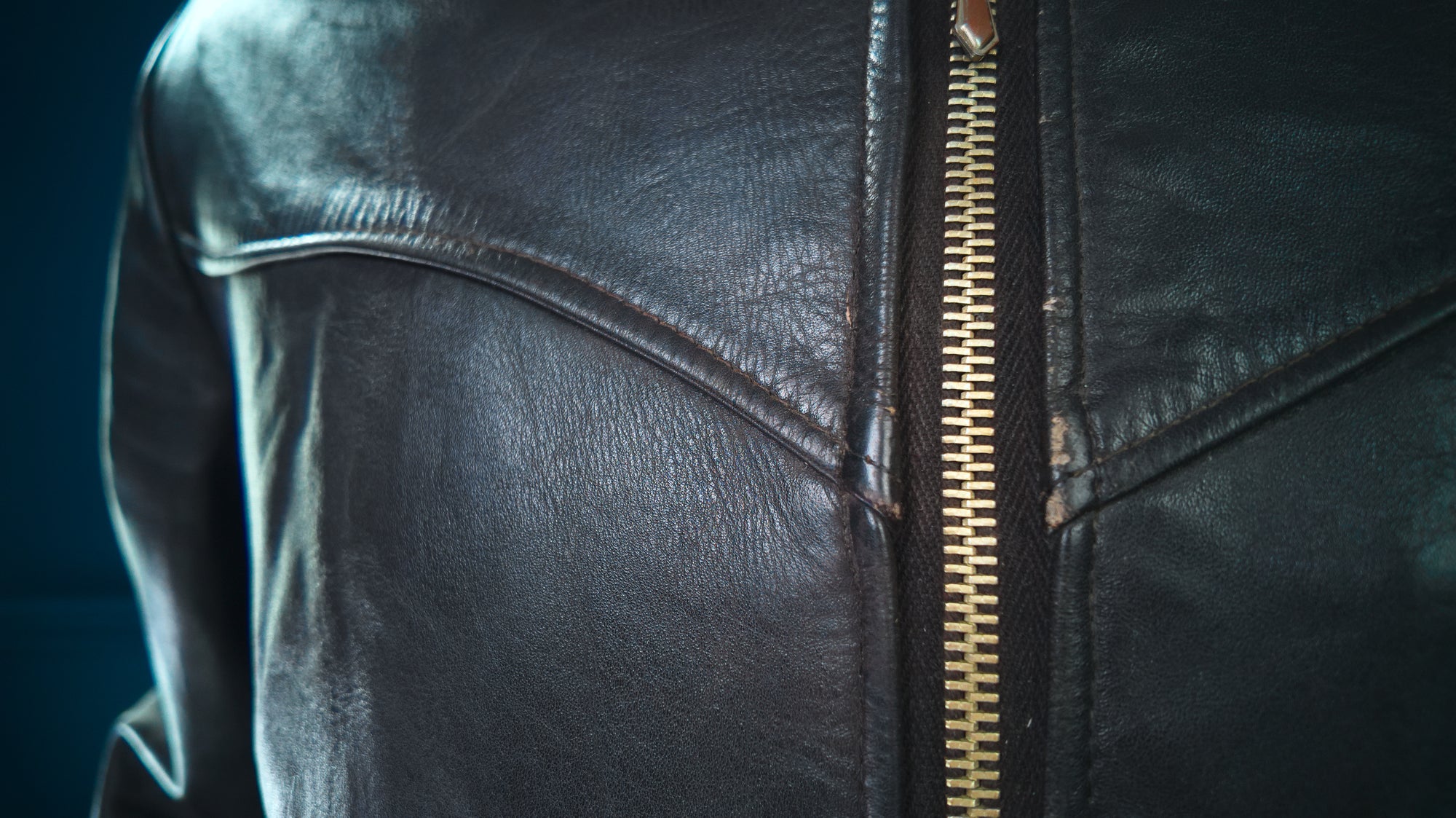 Vintage 1960s West German Horsehide Black Single Rider Biker Leather Jacket “M”