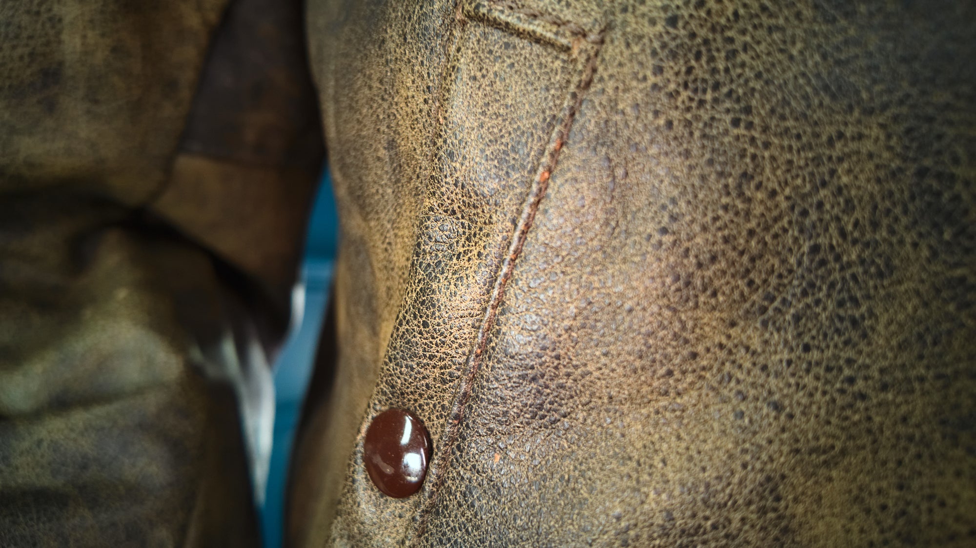 Vintage 1980s American Flight Bomber Aviator Buffalo Hide Leather Jacket “M”