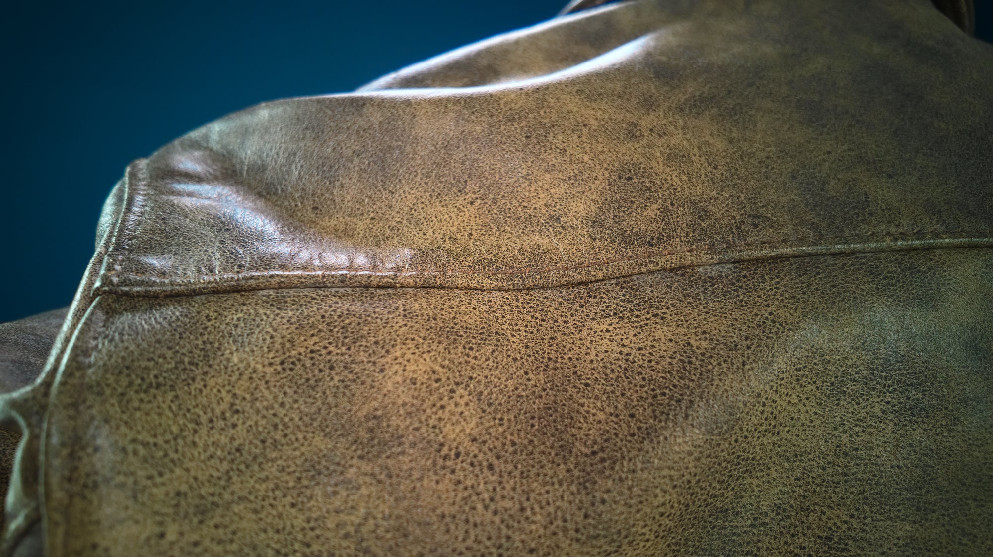 Vintage 1980s American Flight Bomber Aviator Buffalo Hide Leather Jacket “M”