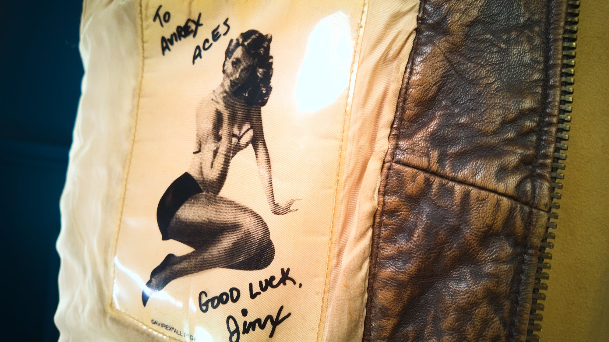 Vintage 1980s Avirex G1 Sheepskin Flight Bomber Aviator Leather Jacket USA “L”