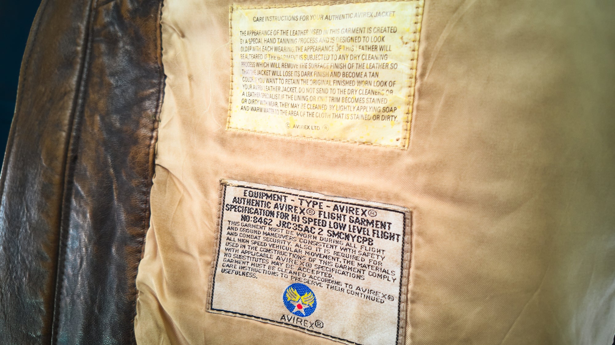 Vintage 1980s Avirex G1 Sheepskin Flight Bomber Aviator Leather Jacket USA “L”