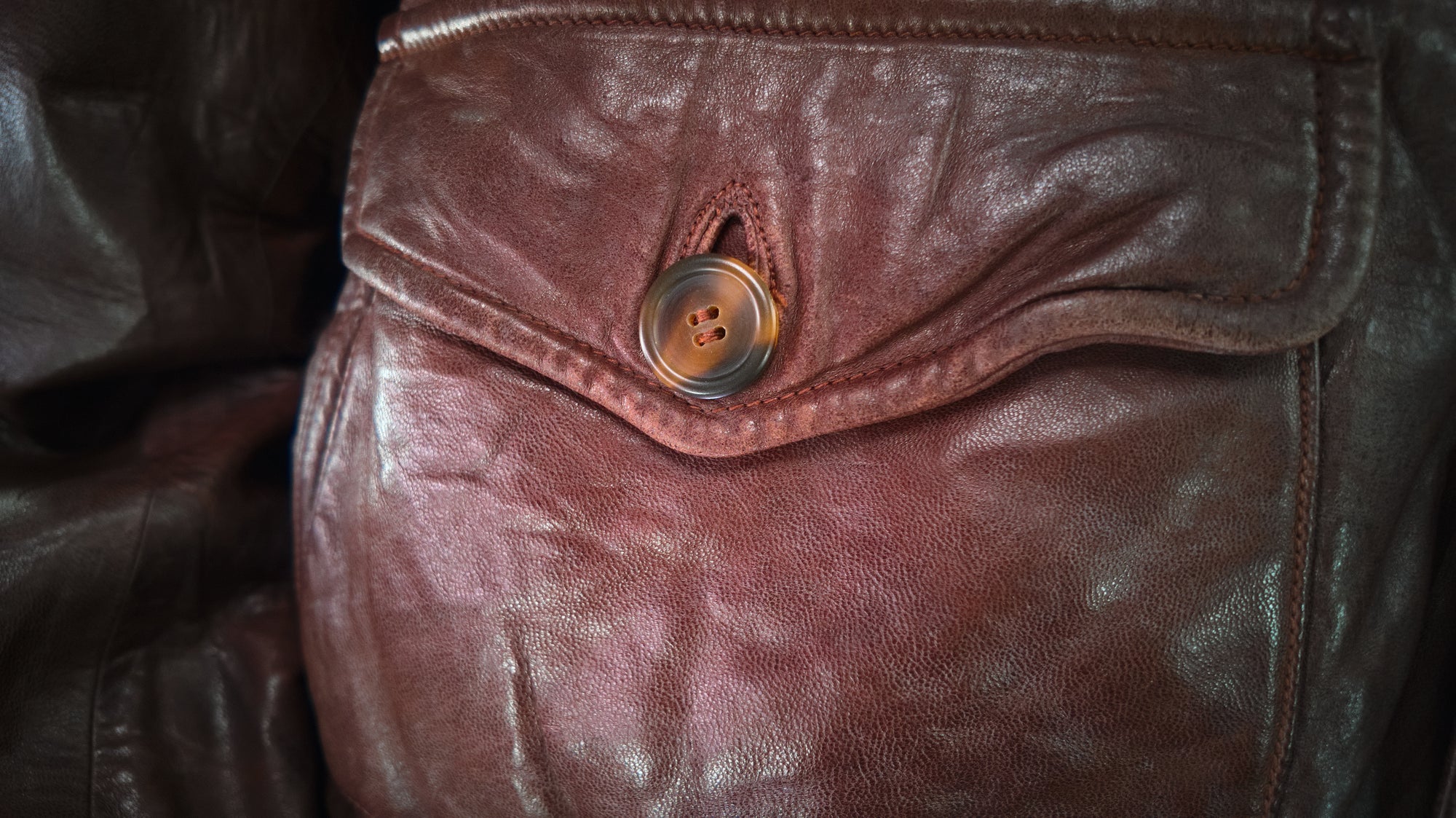 Vintage 1970s Etro Italian Lambskin G1 Flight Bomber Aviator Leather Jacket “L”