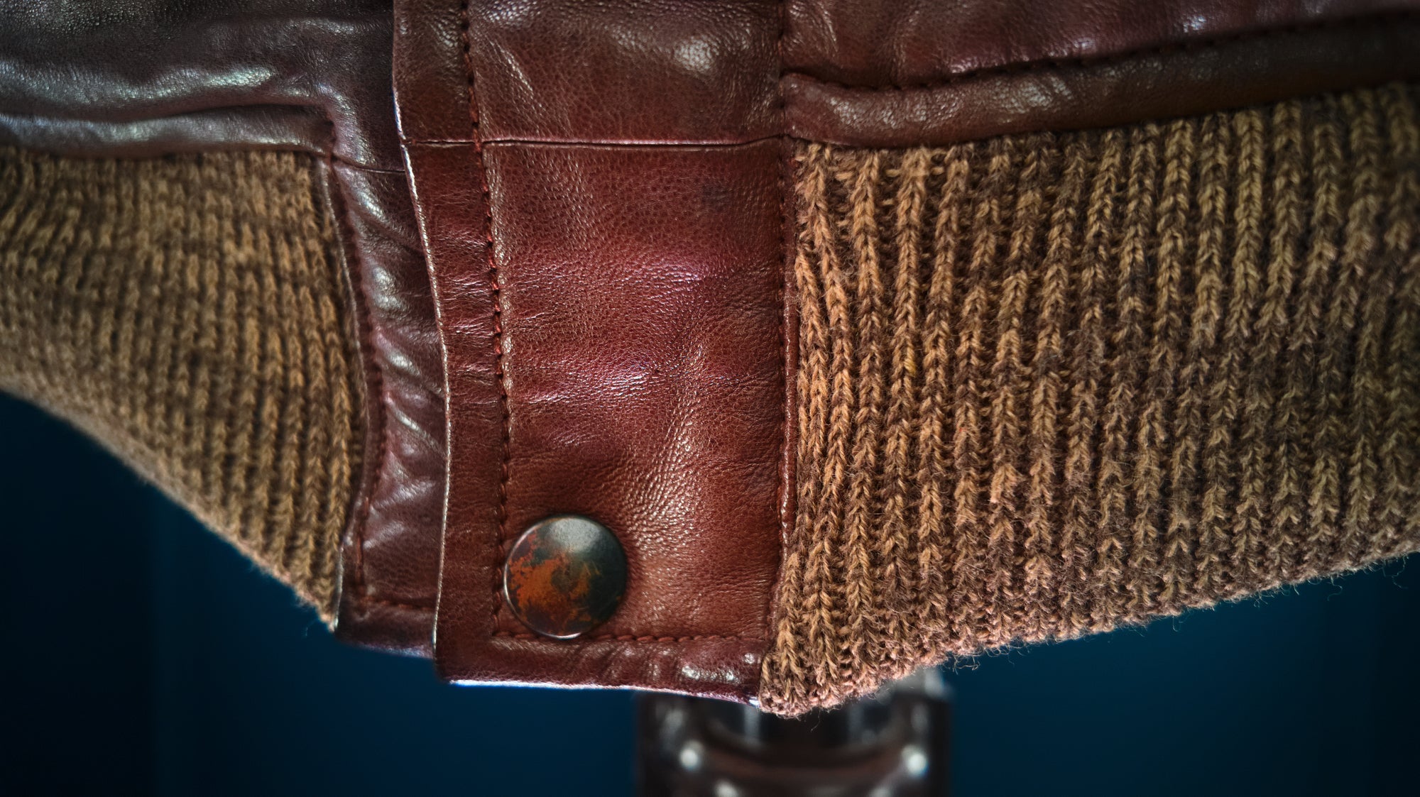 Vintage 1970s Etro Italian Lambskin G1 Flight Bomber Aviator Leather Jacket “L”