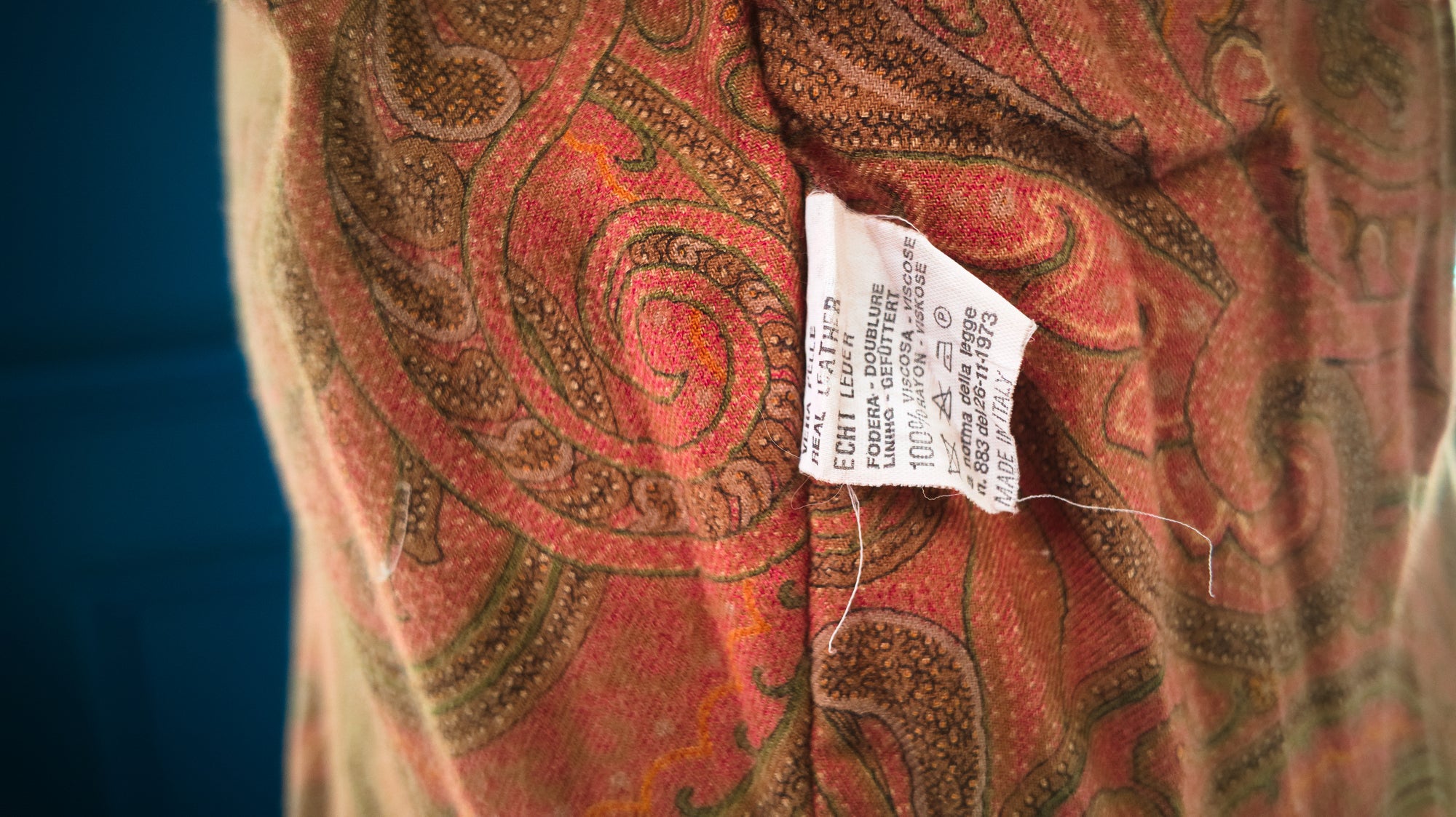 Vintage 1970s Etro Italian Lambskin G1 Flight Bomber Aviator Leather Jacket “L”