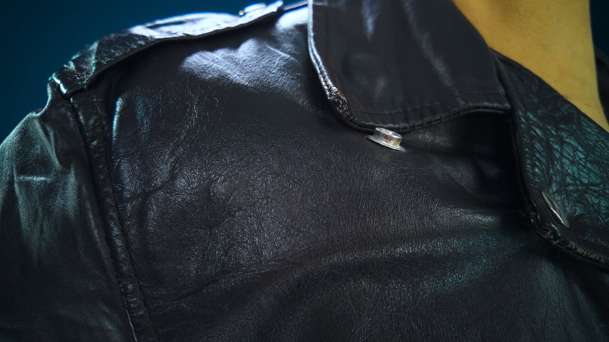 Vintage 1960s Sears Oakbrook Steerhide D Pocket Biker Moto Leather Jacket “M”