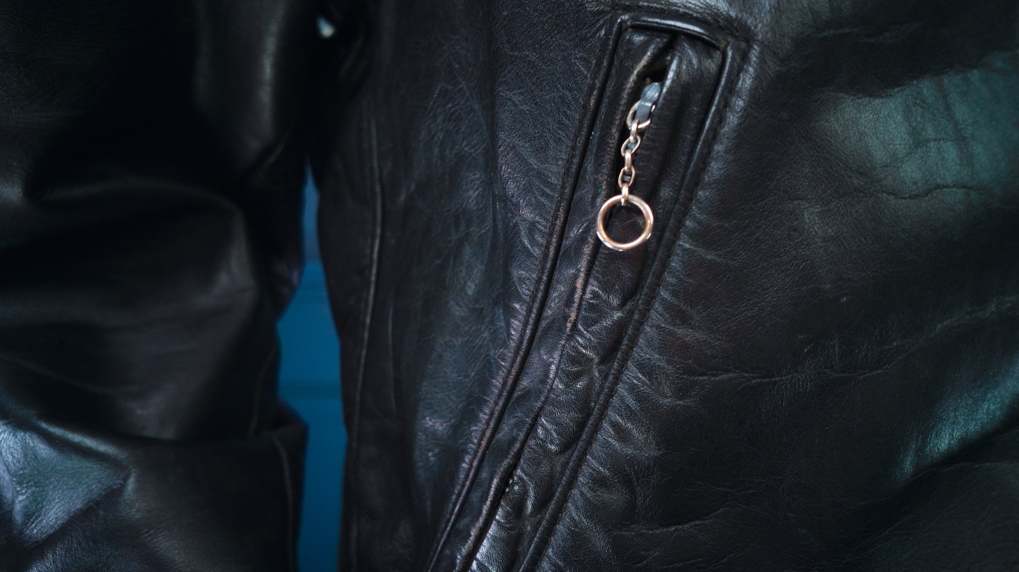 Vintage 1960s Sears Oakbrook Steerhide D Pocket Biker Moto Leather Jacket “M”