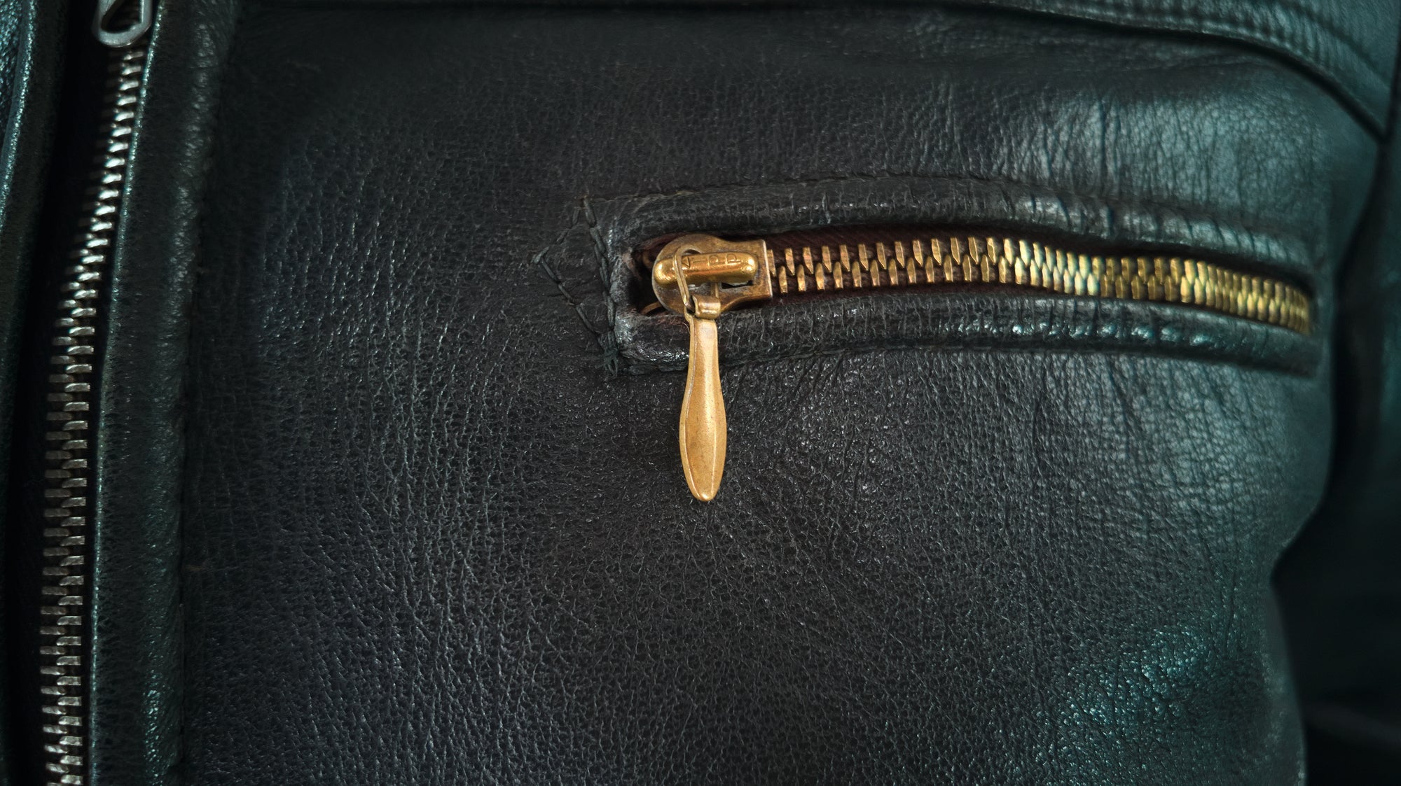 Vintage 1940s German Goatskin Belted Biker Motoring Coat Leather Jacket “M”