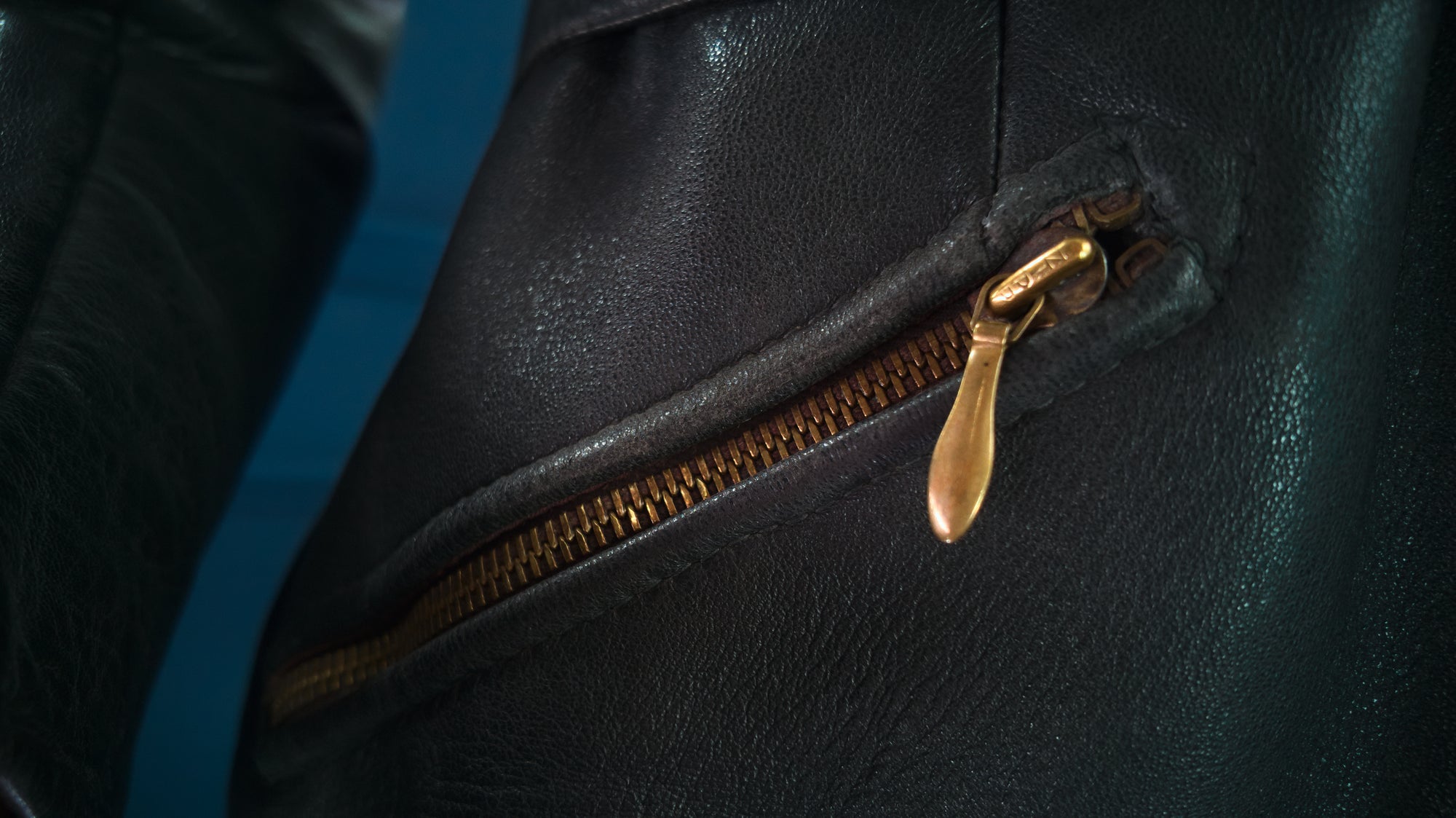 Vintage 1940s German Goatskin Belted Biker Motoring Coat Leather Jacket “M”