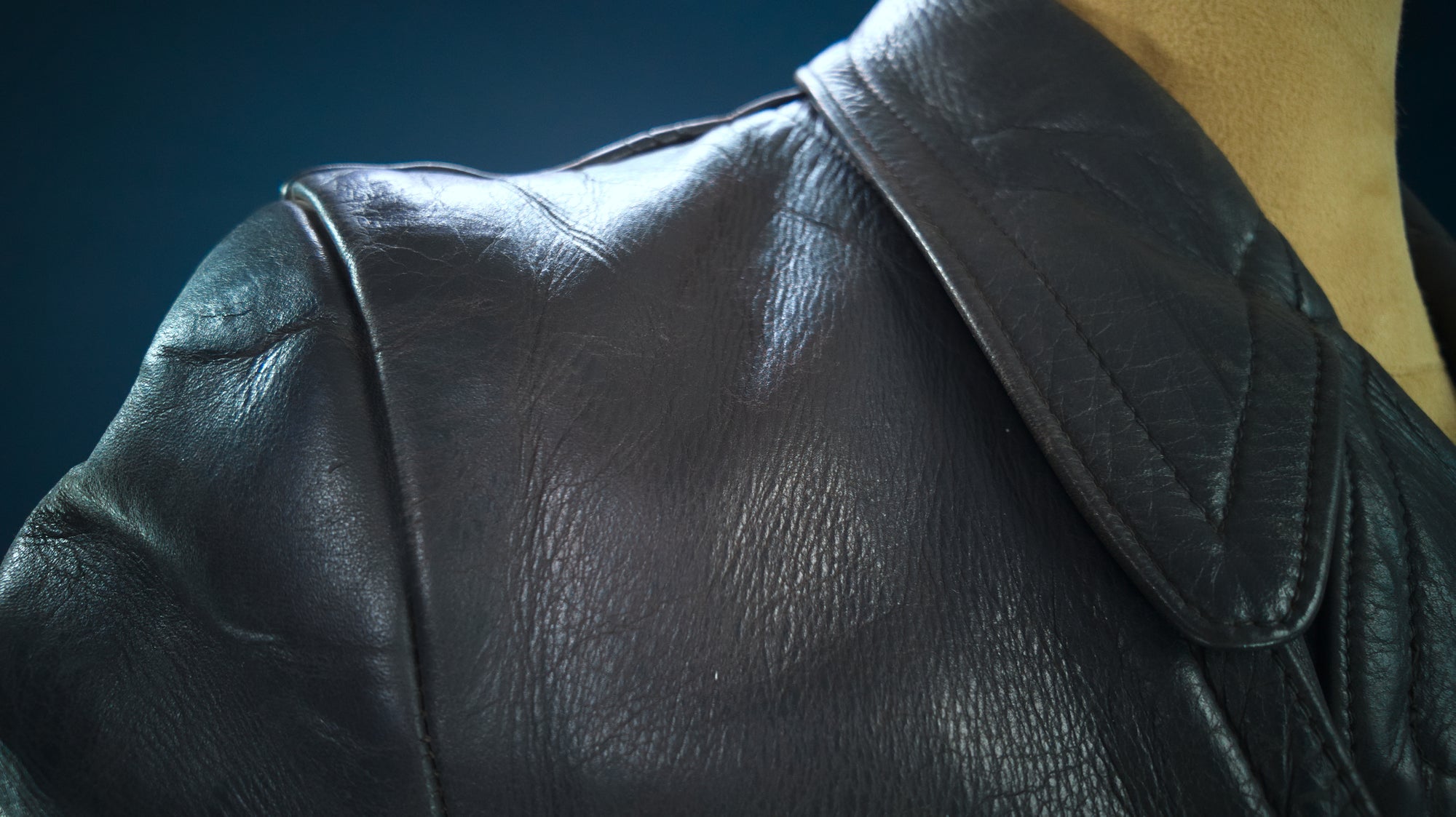 Vintage 1950s West German Steerhide Border Police Dispatch Leather Jacket “M”