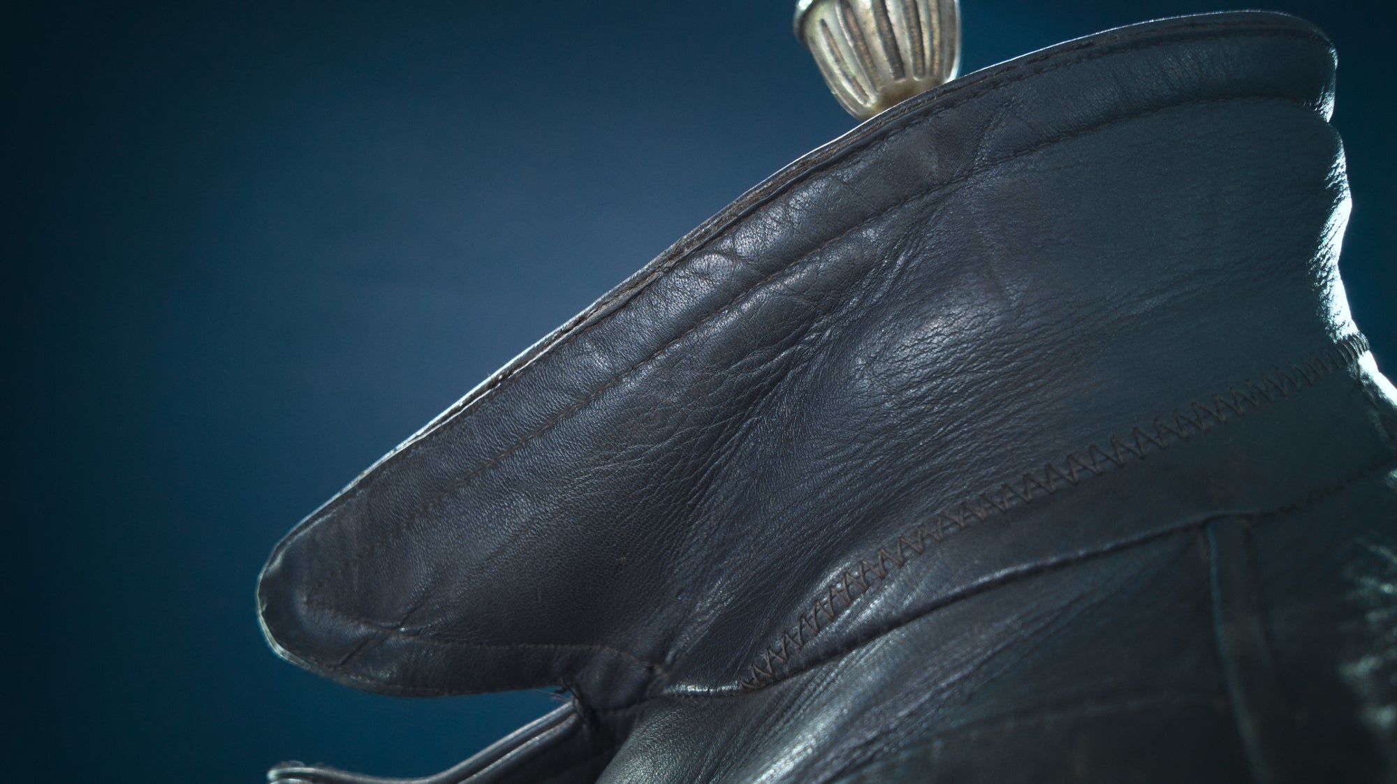 Vintage 1950s West German Steerhide Border Police Dispatch Leather Jacket “M”