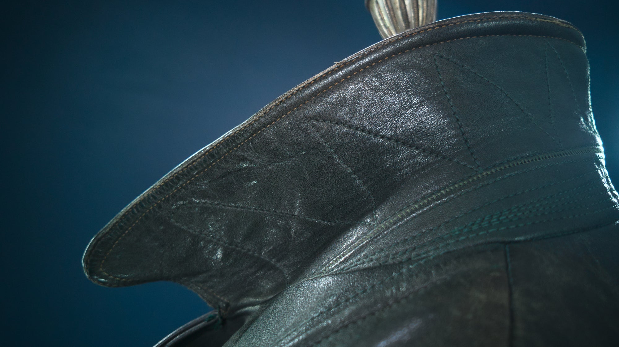 Vintage 1950s West German Horsehide Border Police Dispatch Leather Jacket “M”