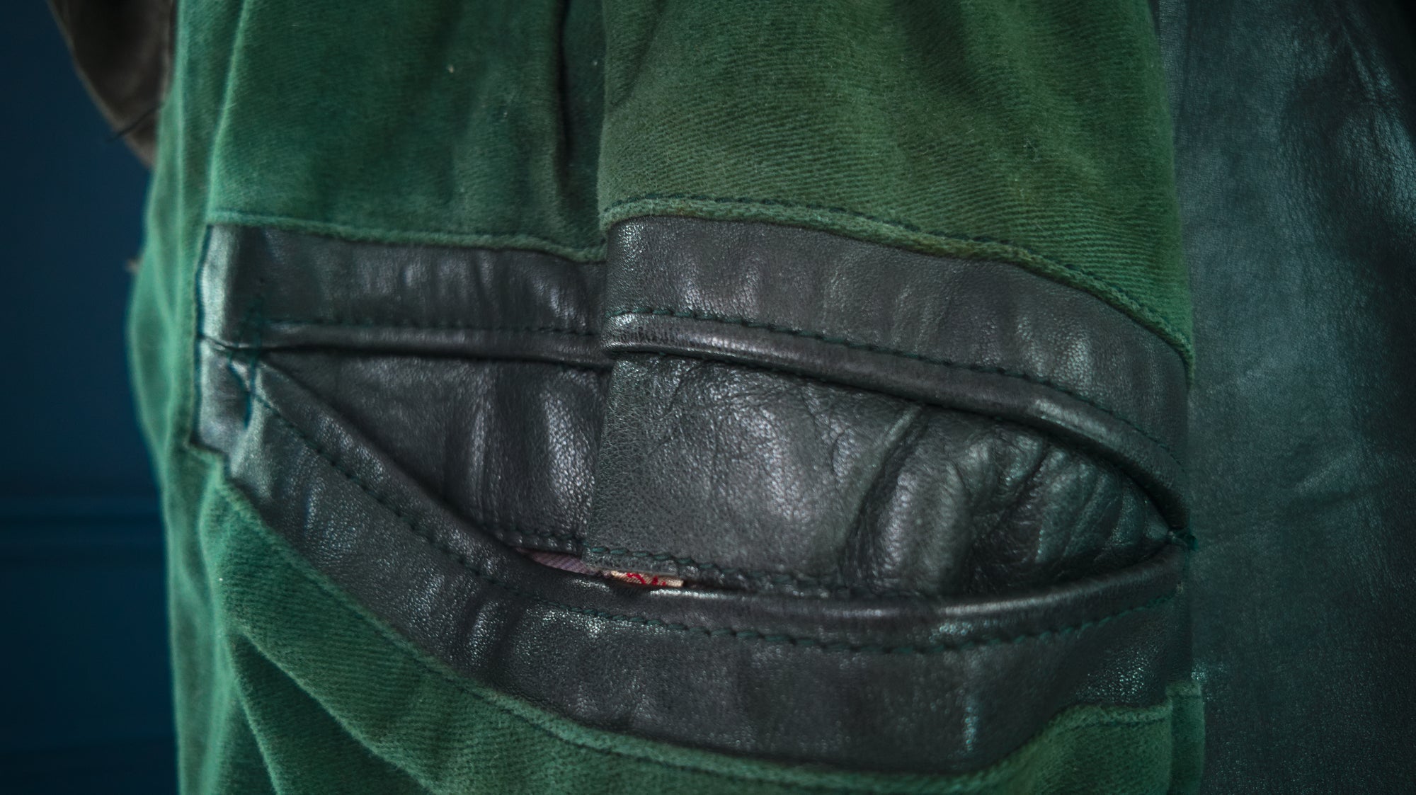 Vintage 1950s West German Horsehide Border Police Dispatch Leather Jacket “M”