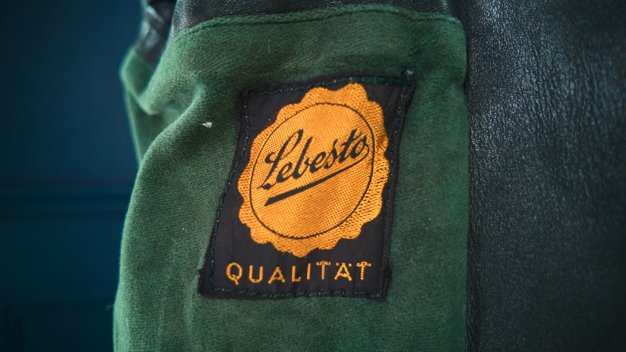 Vintage 1950s West German Horsehide Border Police Dispatch Leather Jacket “M”