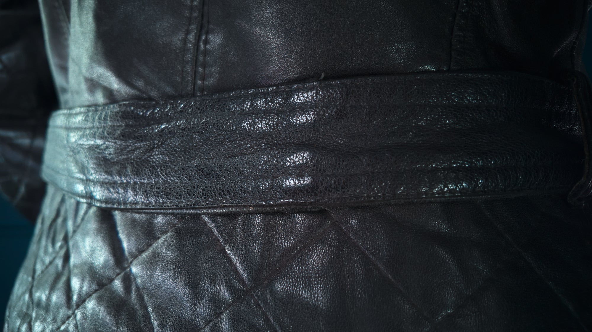 Vintage 1950s West German Lambskin Aviator Biker Flight Black Leather Jacket “M”