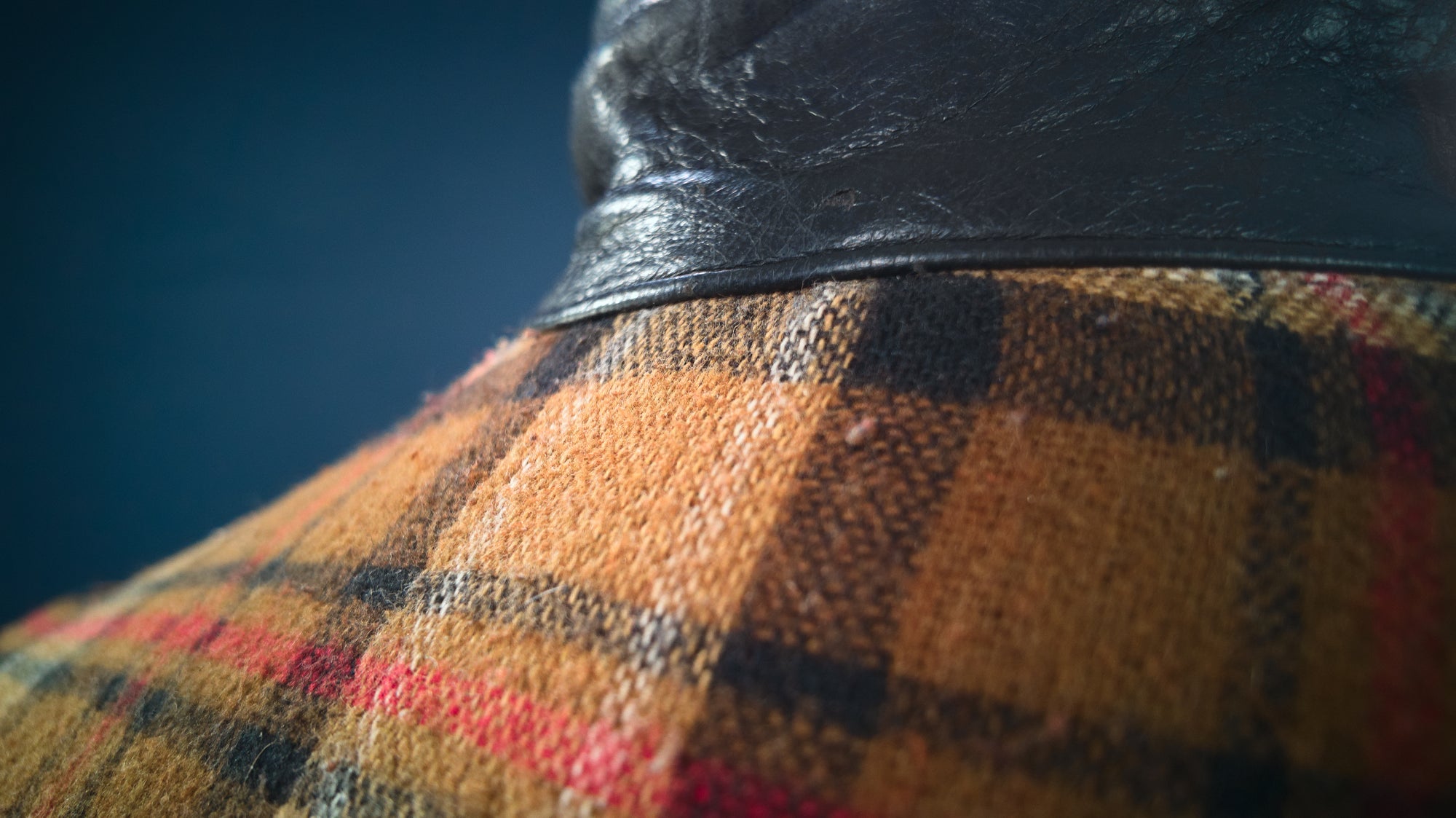 Vintage 1960s French Sheepskin Single Rider Worker Chore Leather Jacket “M”