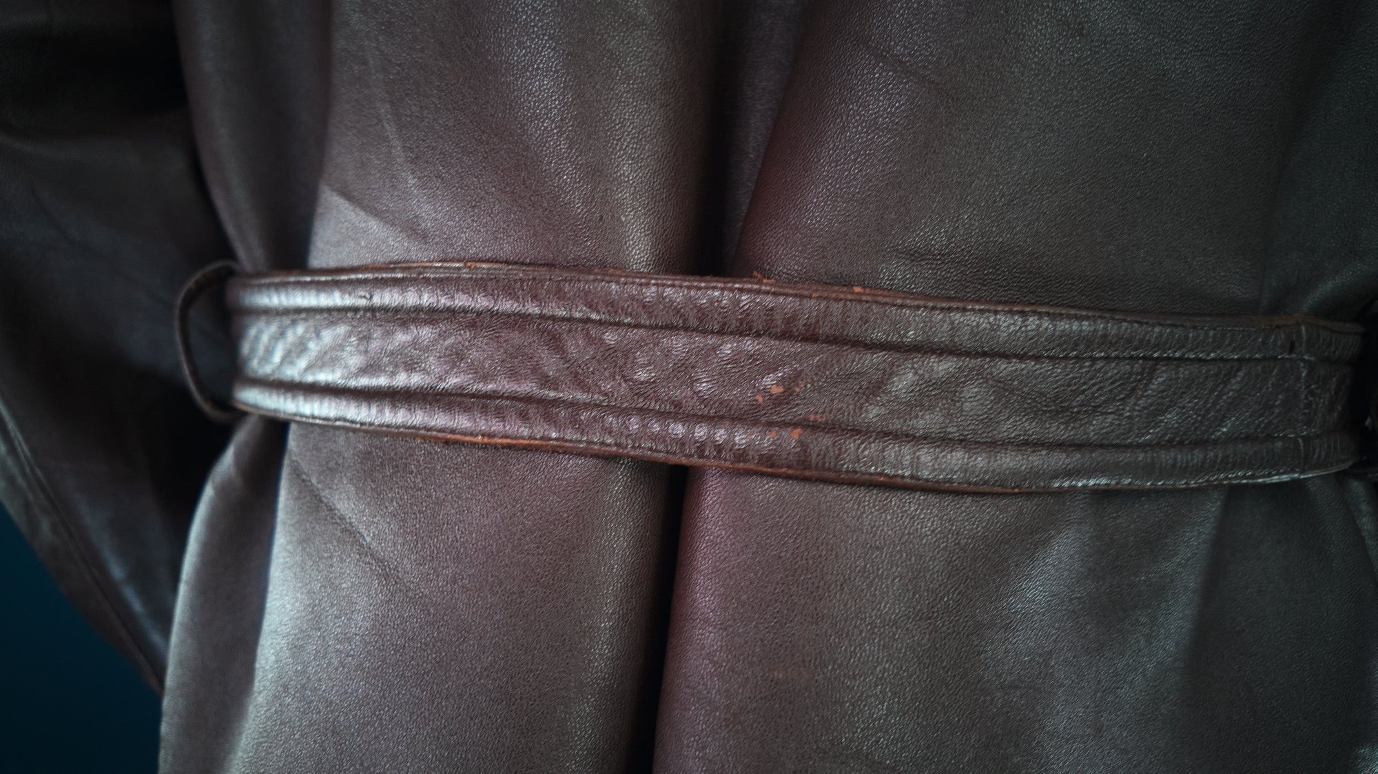 Vintage 1950s French Sheepskin Barnstormer Car Coat Flight Leather Jacket “L”