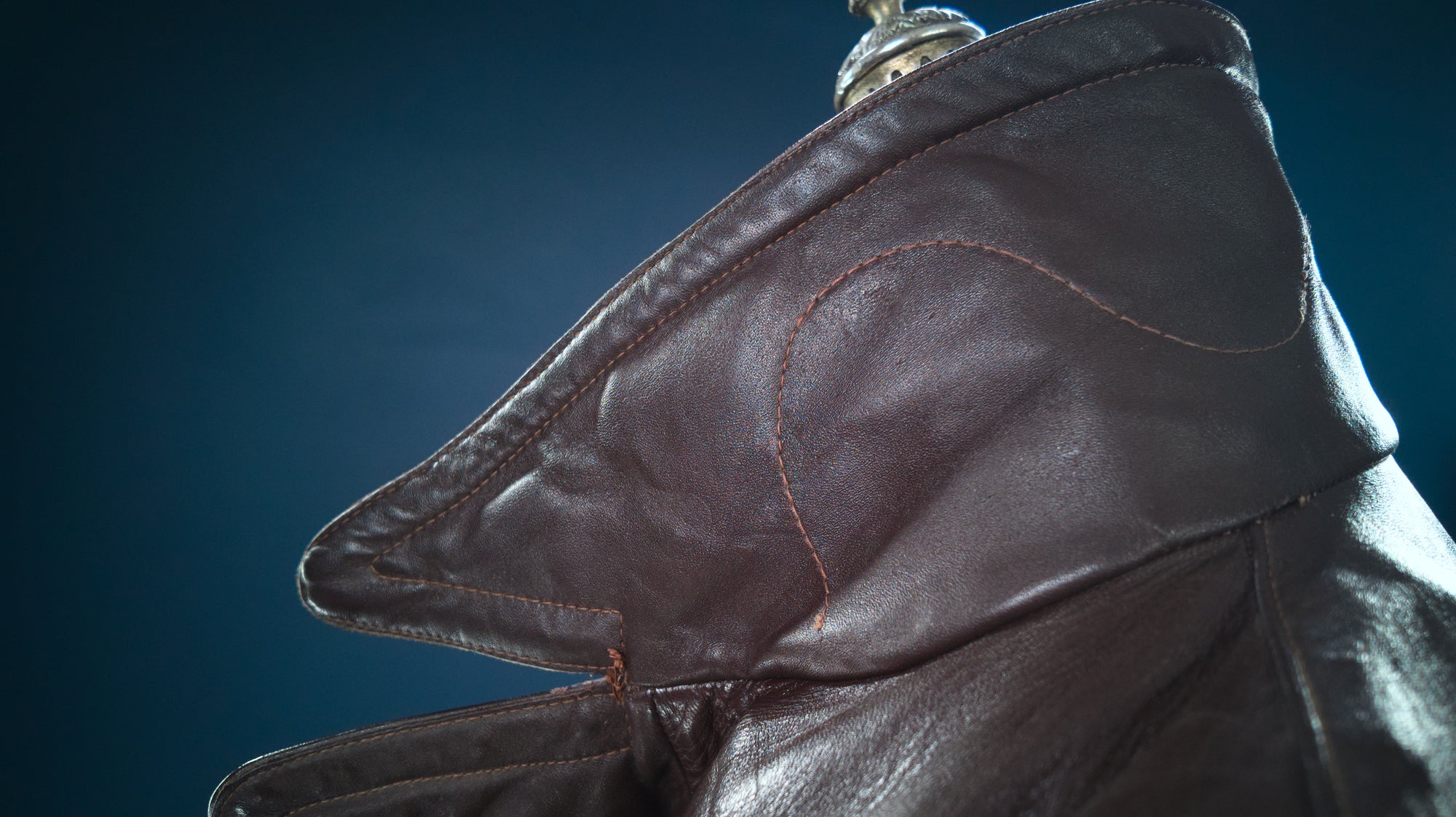 Vintage 1940s German Horsehide Car Peacoat Motoring Reefer Leather Jacket “M”