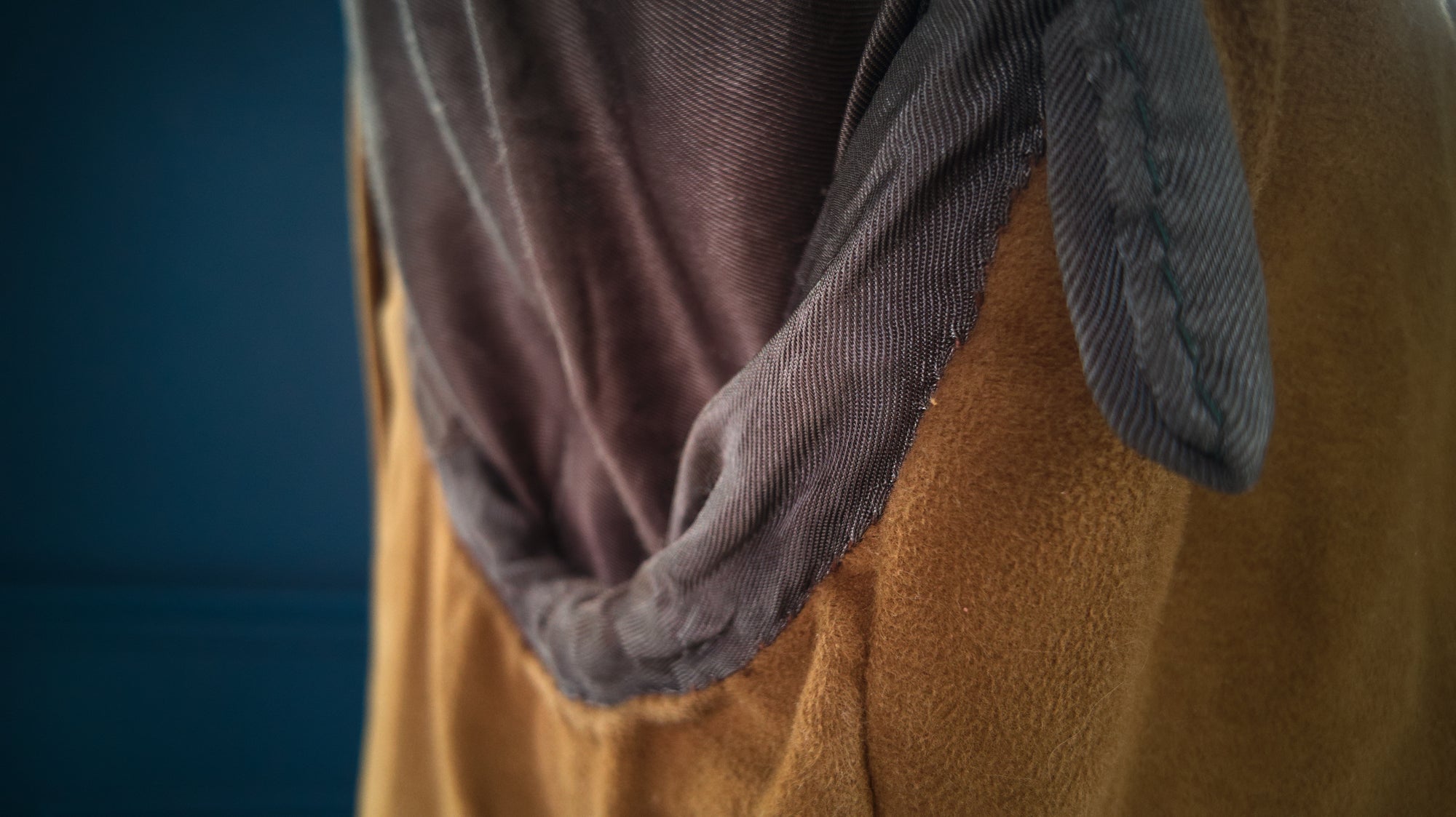 Vintage 1940s German Horsehide Car Peacoat Motoring Reefer Leather Jacket “M”