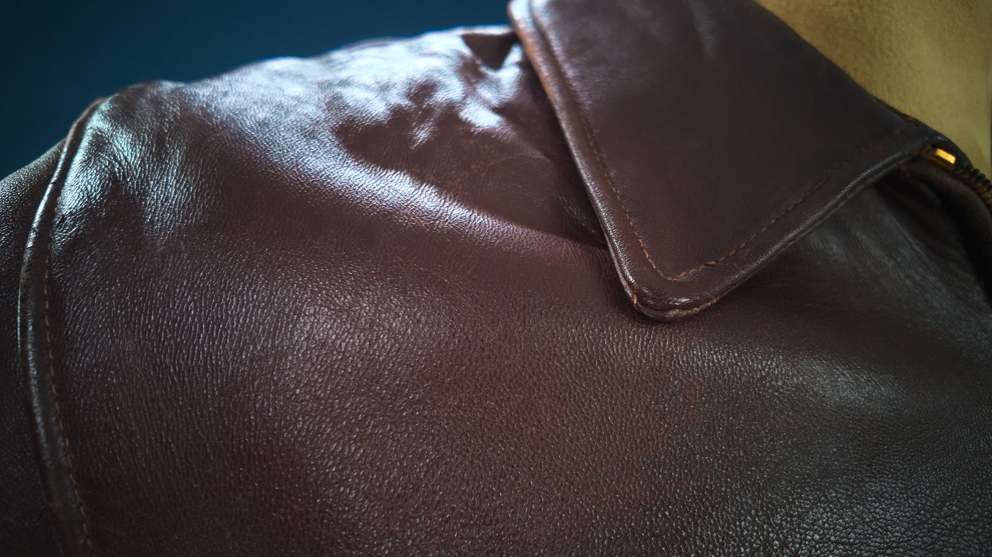 Vintage 1950s French Sheepskin Single Rider Worker Chore Leather Jacket “M”