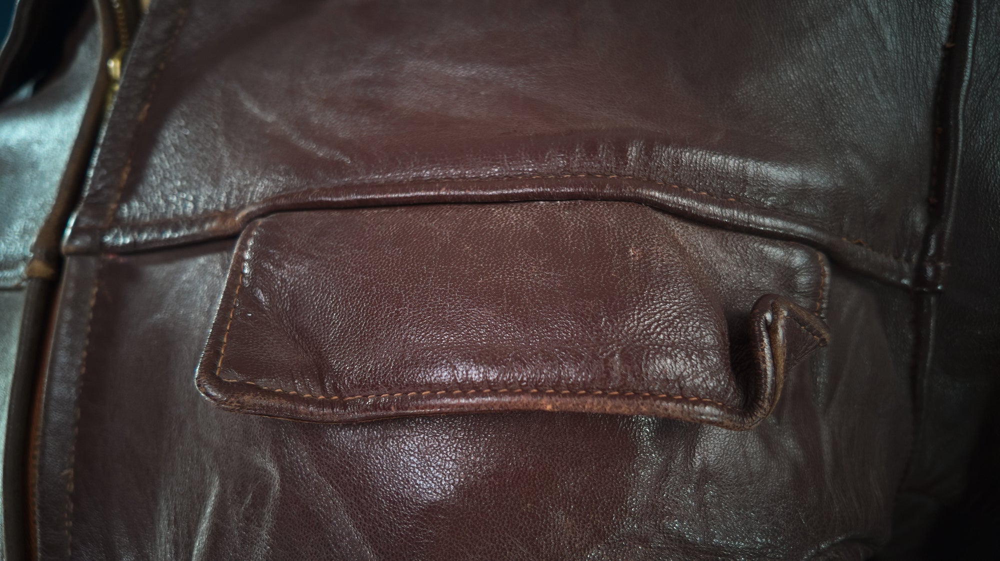 Vintage 1950s French Sheepskin Single Rider Worker Chore Leather Jacket “M”