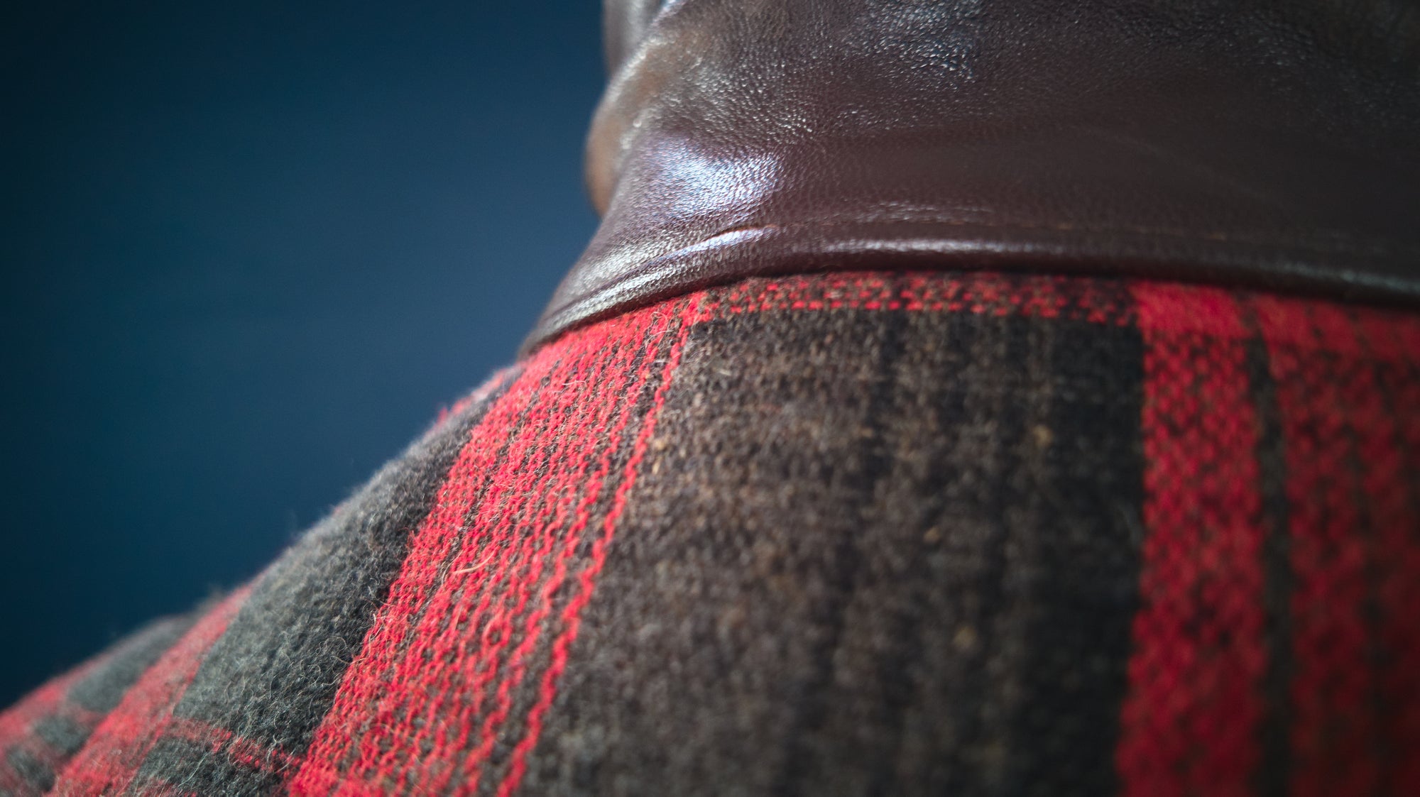 Vintage 1950s French Sheepskin Single Rider Worker Chore Leather Jacket “M”