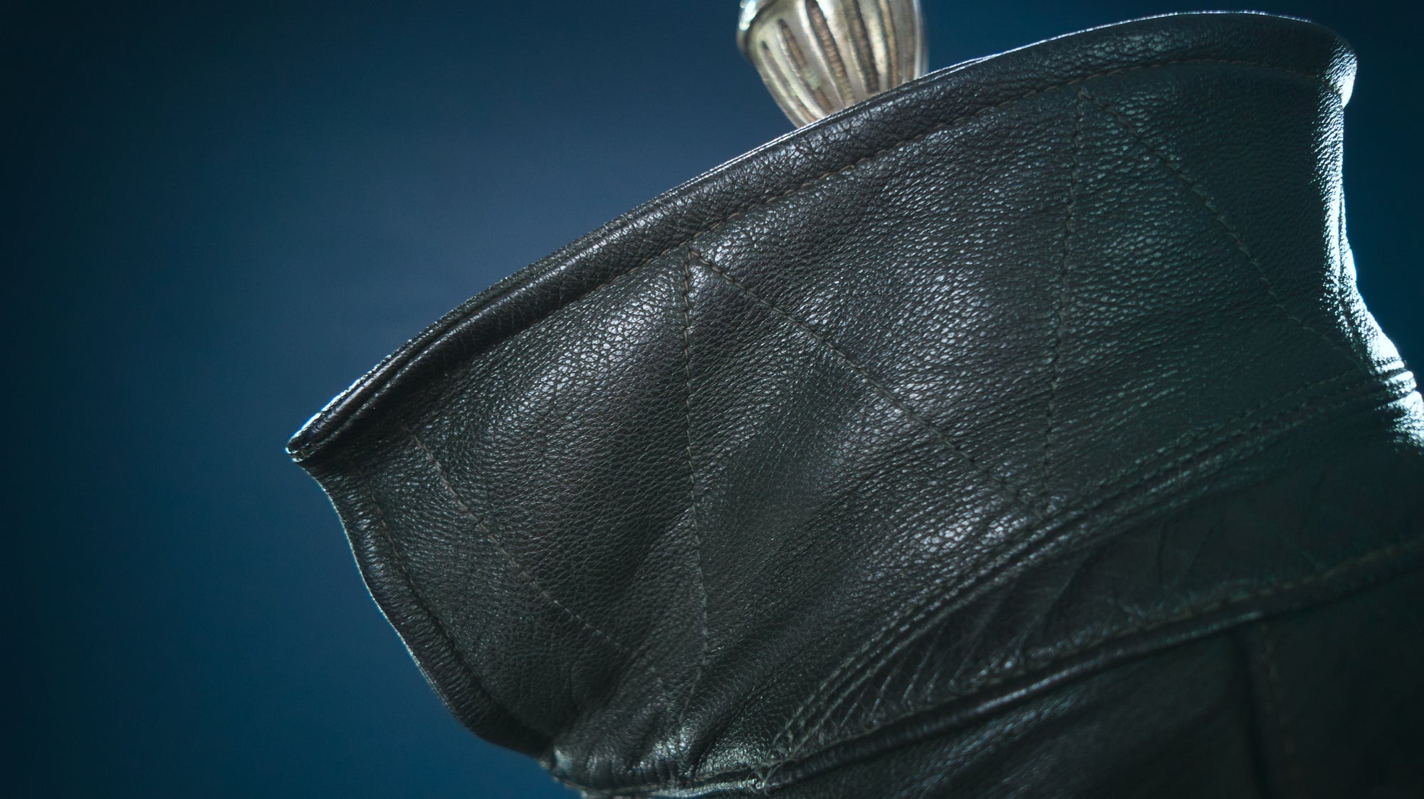 Vintage 1960s East German Sheepskin Single Rider Worker Chore Leather Jacket “S”