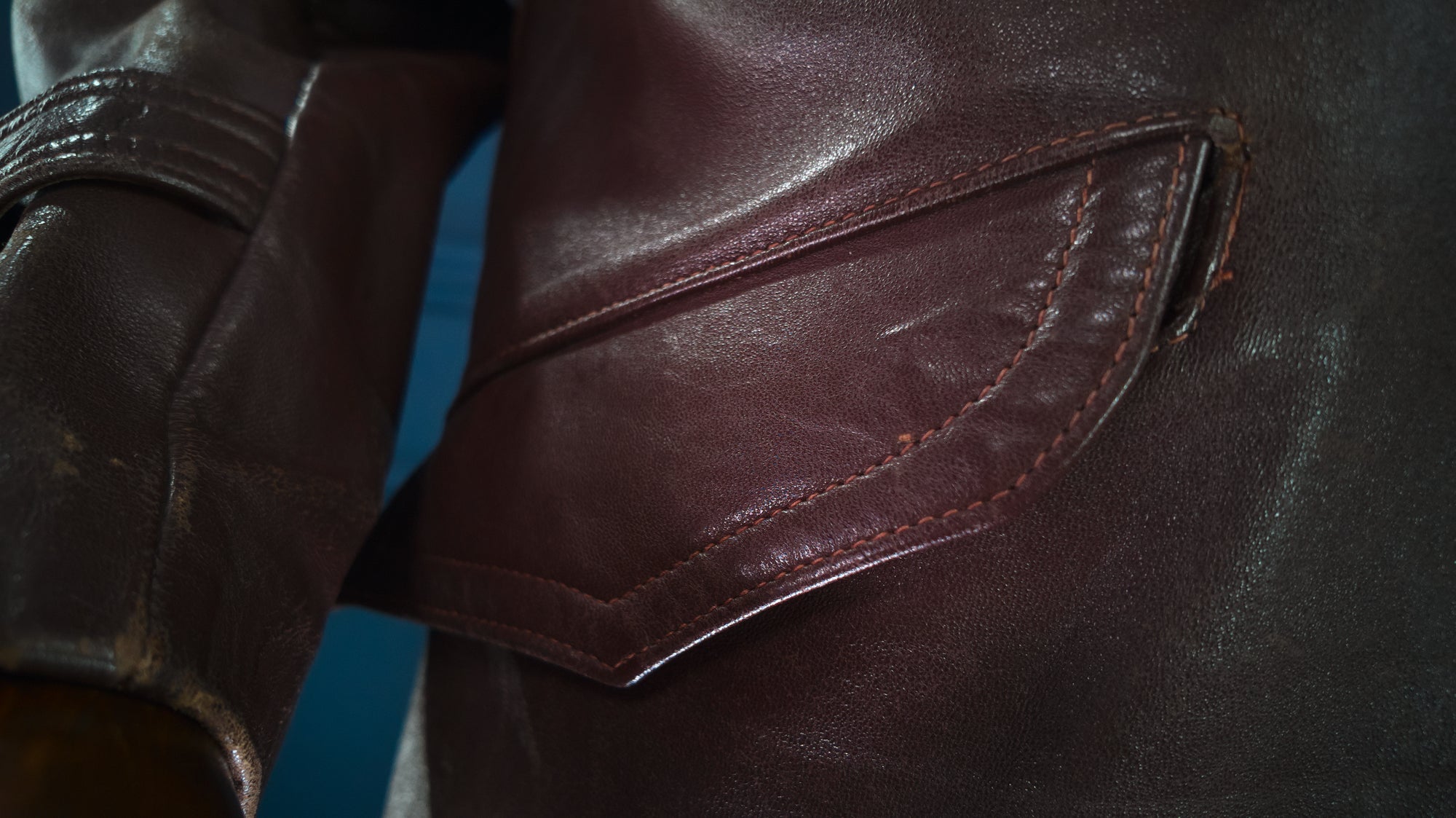 Vintage 1950s French Sheepskin Single Rider Worker Chore Leather Jacket “M”