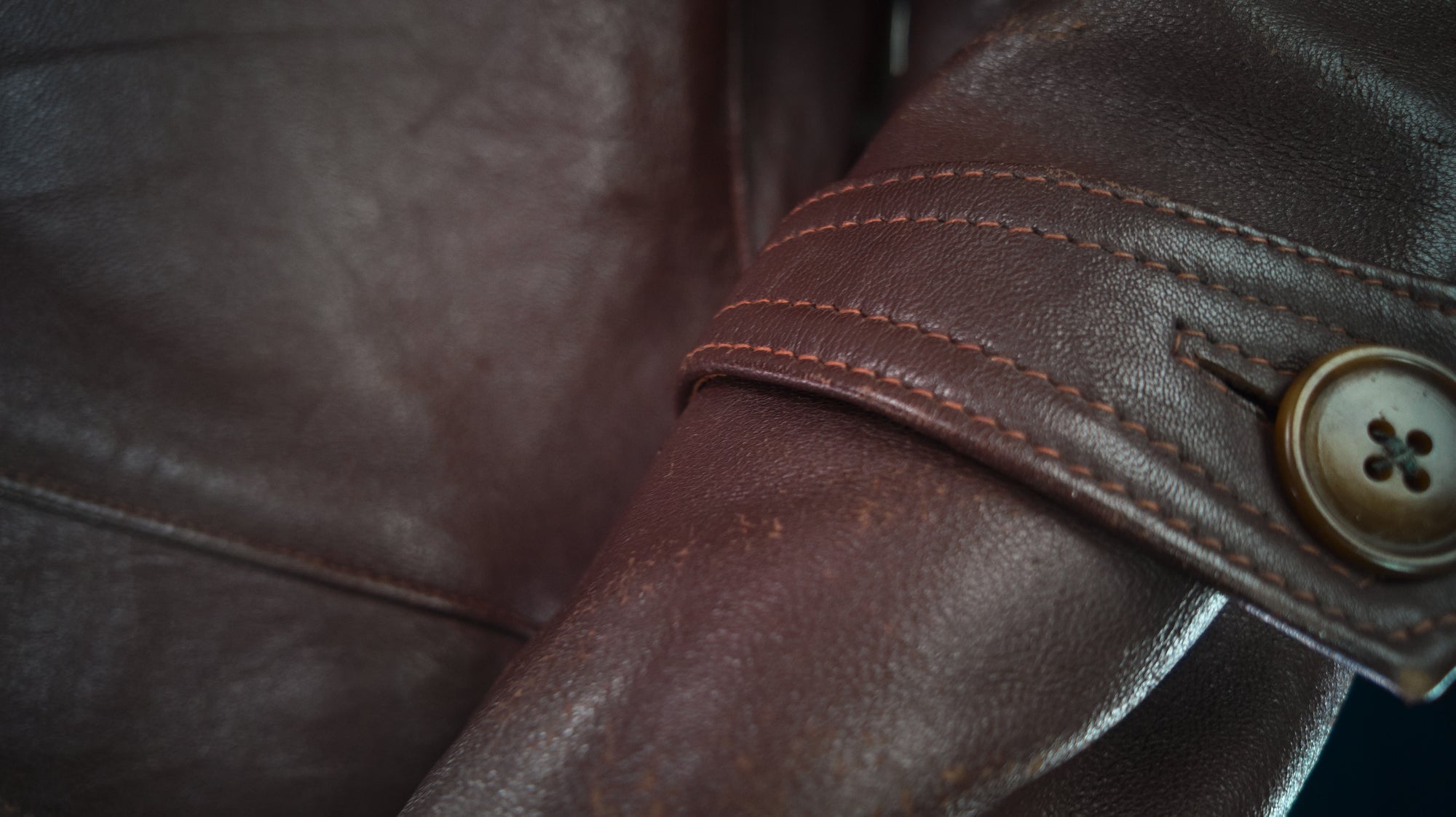 Vintage 1950s French Sheepskin Single Rider Worker Chore Leather Jacket “M”