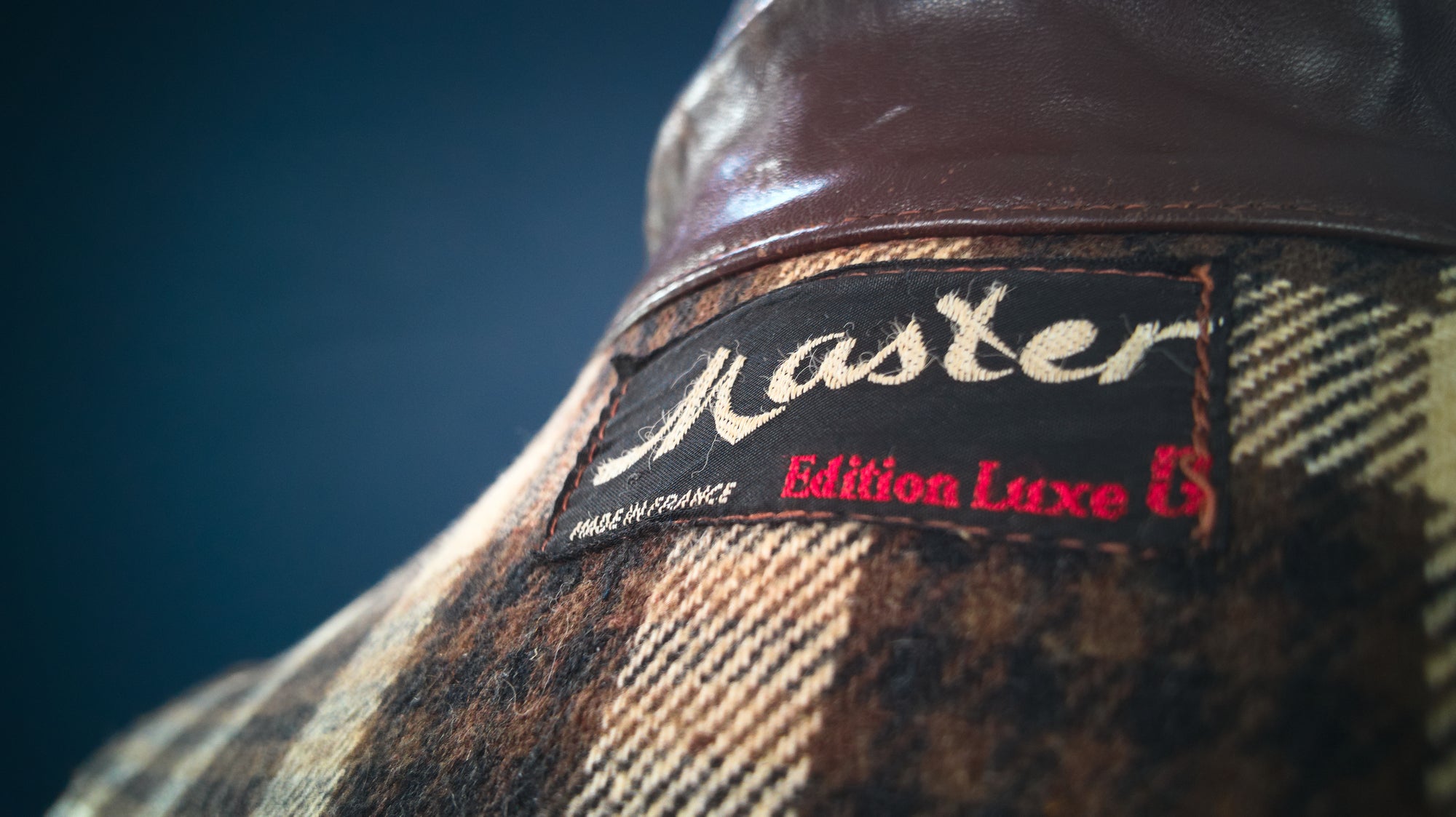 Vintage 1950s French Sheepskin Single Rider Worker Chore Leather Jacket “M”