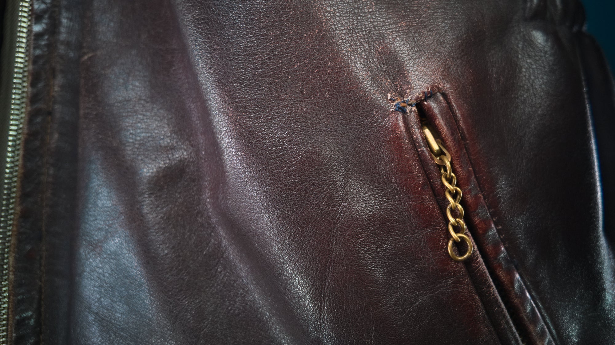 Vintage 1940s German Deerskin Single Rider Worker Chore Brown Leather Jacket “M”