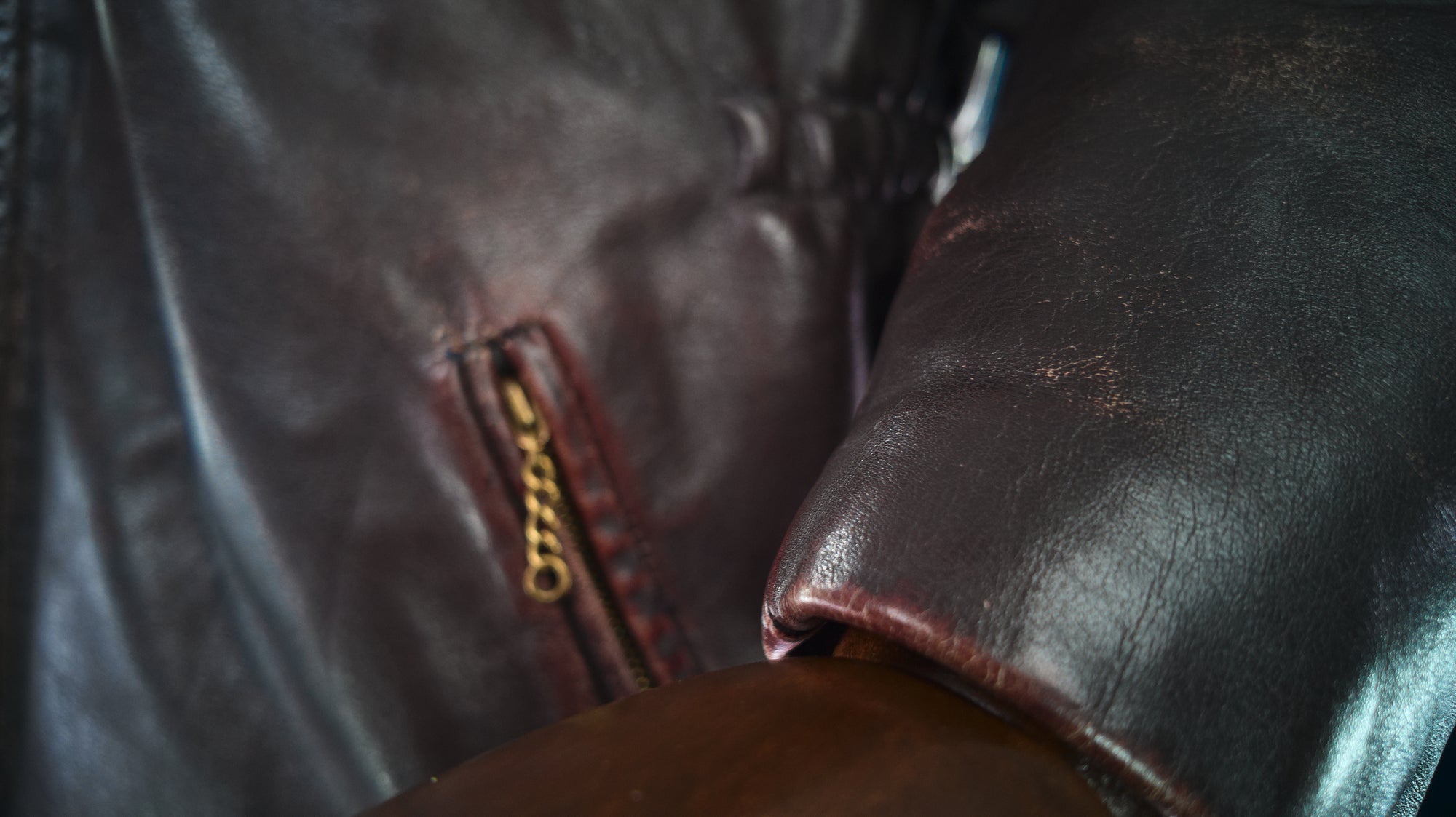 Vintage 1940s German Deerskin Single Rider Worker Chore Brown Leather Jacket “M”