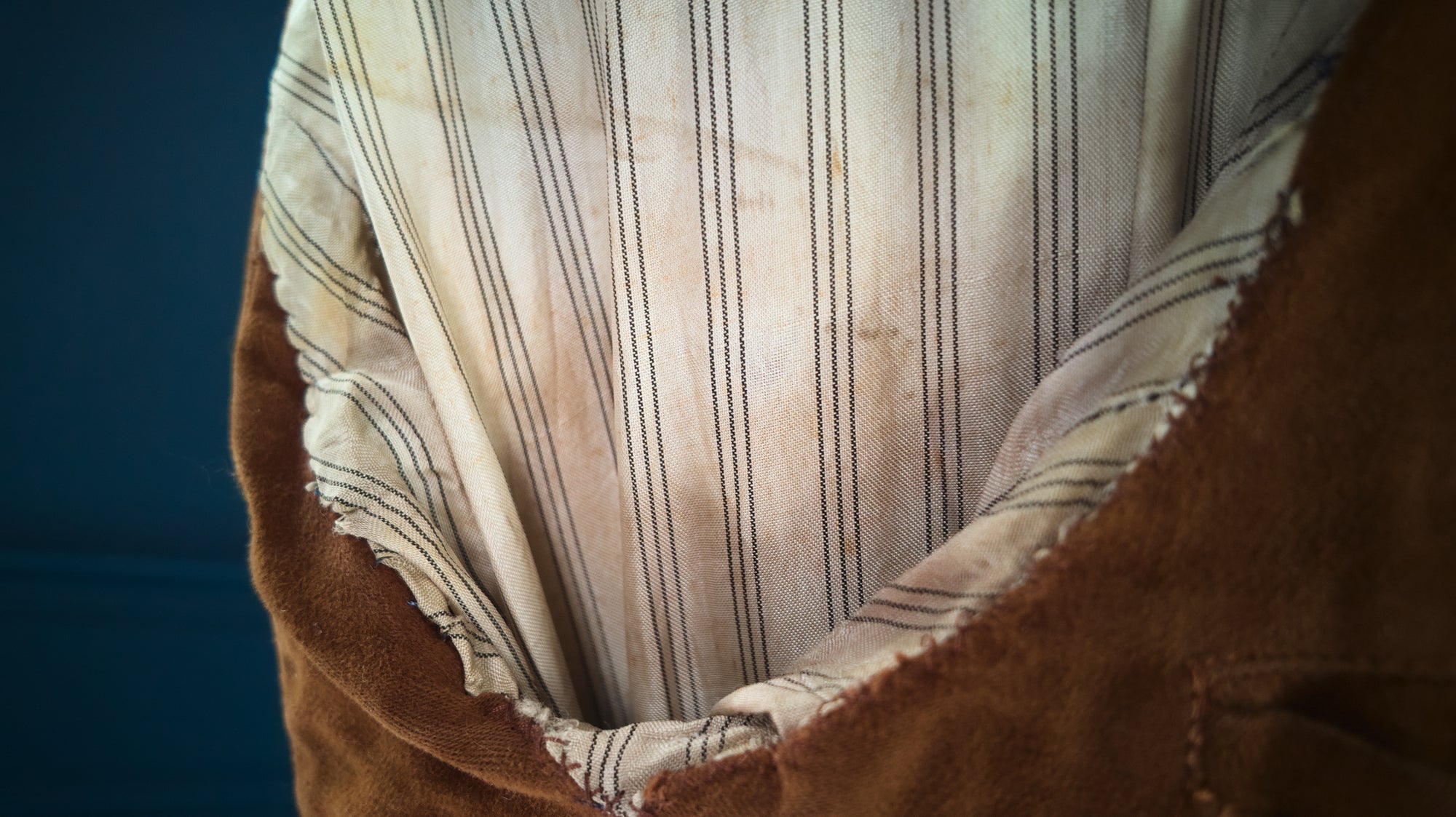 Vintage 1940s German Deerskin Single Rider Worker Chore Brown Leather Jacket “M”