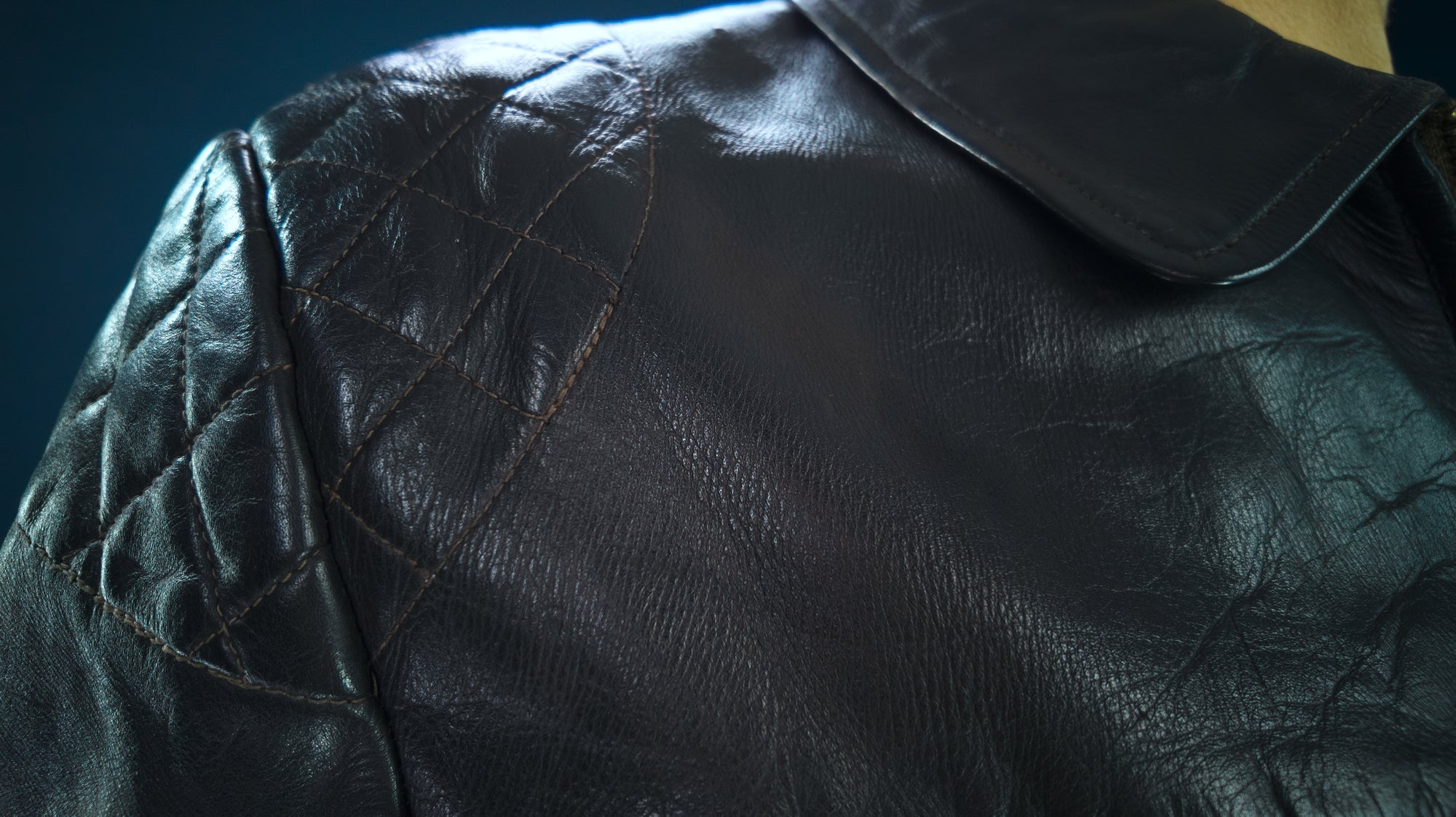 Vintage 1940s German Horsehide Single Rider Biker Police Leather Jacket “L”