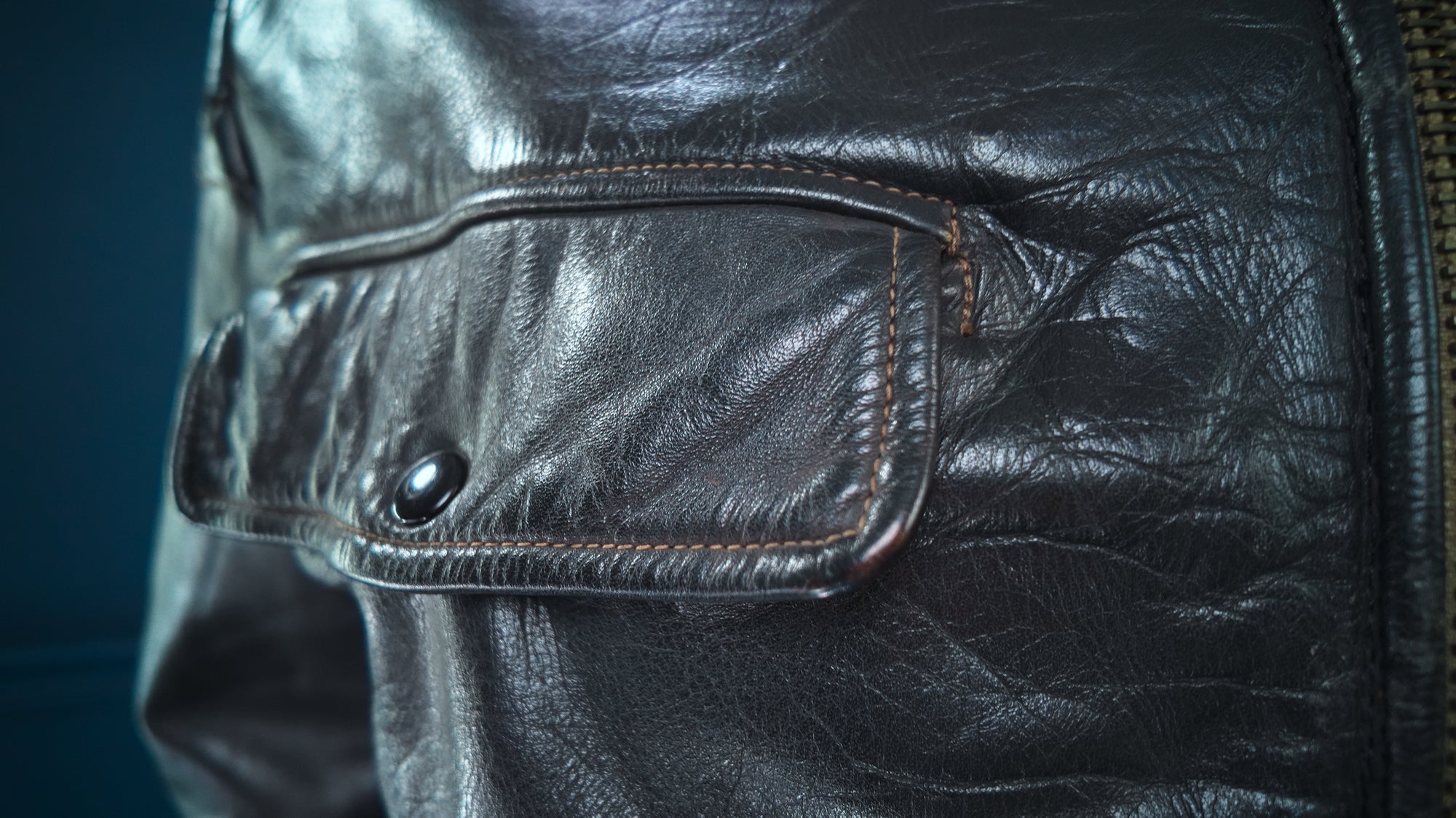 Vintage 1940s German Horsehide Single Rider Biker Police Leather Jacket “L”