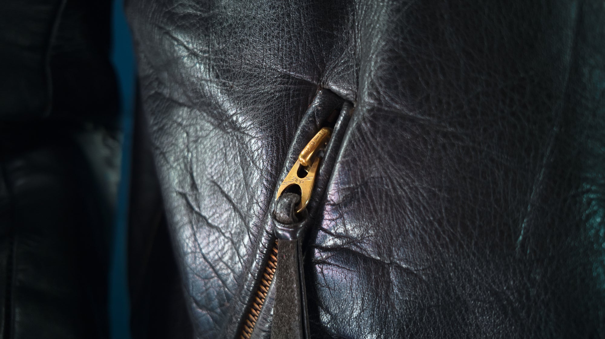 Vintage 1940s German Horsehide Single Rider Biker Police Leather Jacket “L”