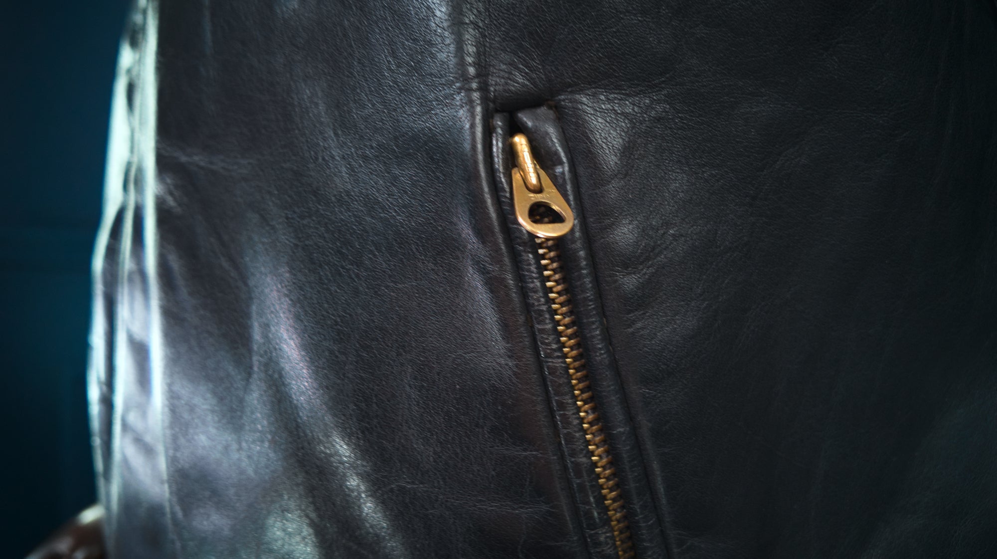 Vintage 1940s German Horsehide Single Rider Biker Police Leather Jacket “L”