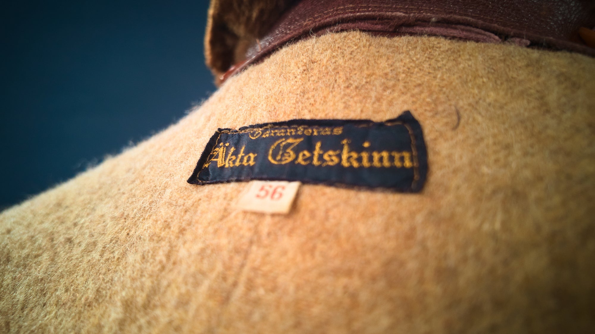 Vintage 1940s Swedish Goatskin Car Coat Motoring Outdoors Leather Jacket “M”