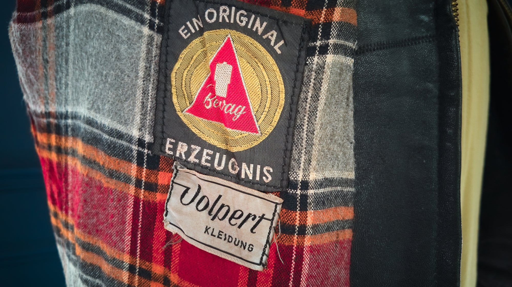 Vintage 1950s German Beatles Hamburg Sheepskin Flight Bomber Leather Jacket “S”