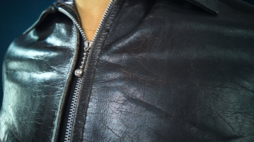 Vintage 1960s British Steerhide Black Single Rider Highwayman Leather Jacket “S”