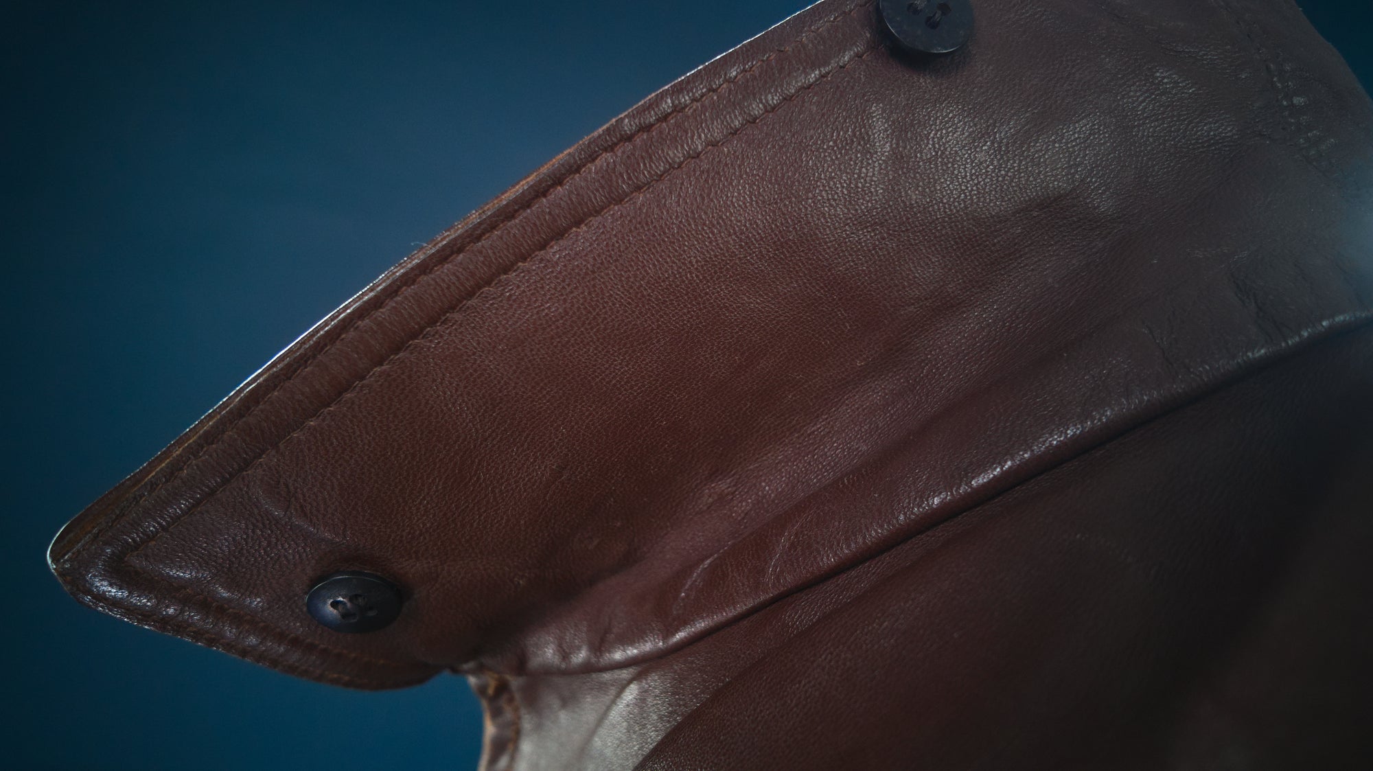 Vintage 1950s French Sheepskin Single Rider Worker Chore Leather Jacket “L”