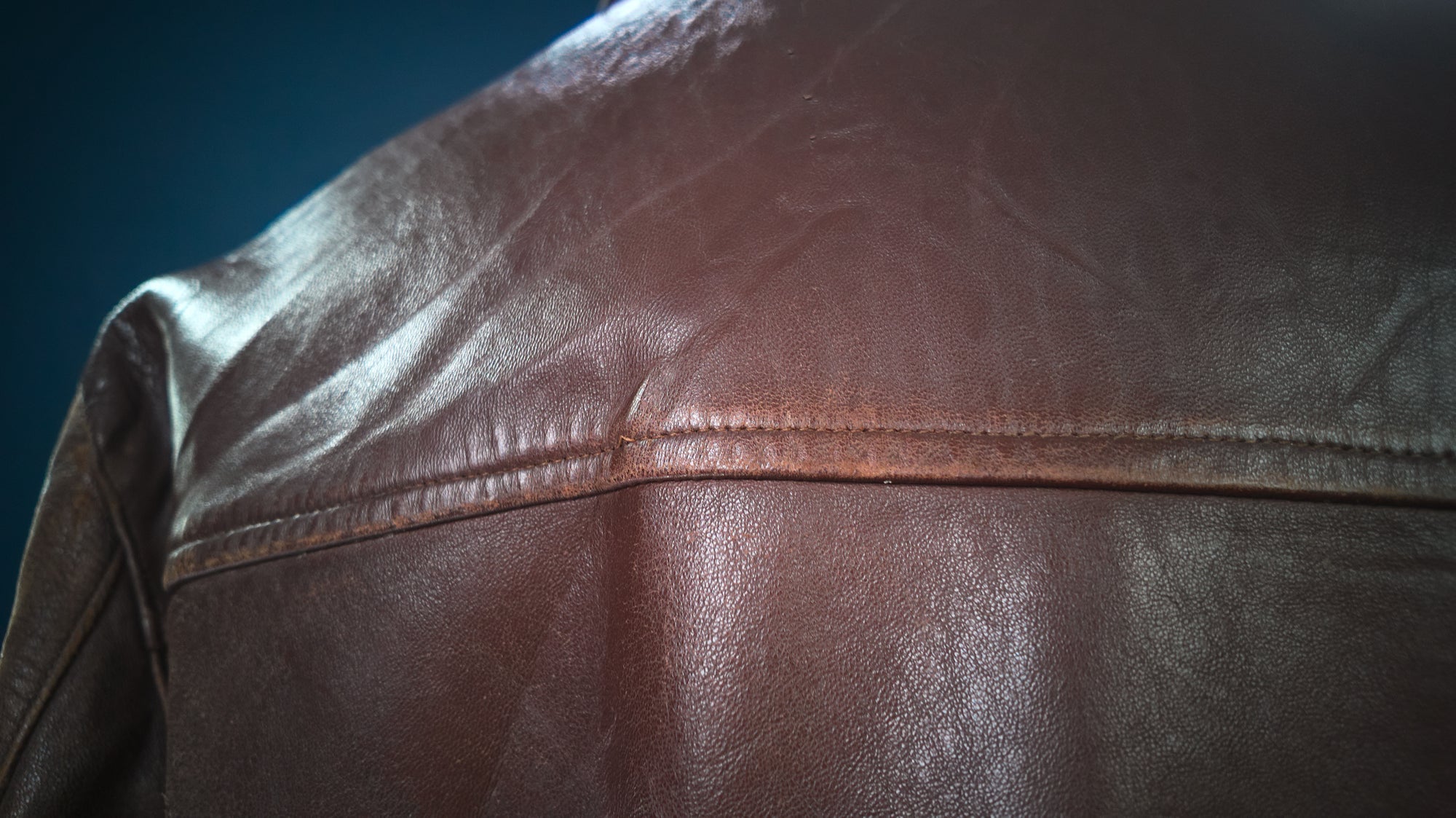 Vintage 1950s French Sheepskin Single Rider Worker Chore Leather Jacket “L”