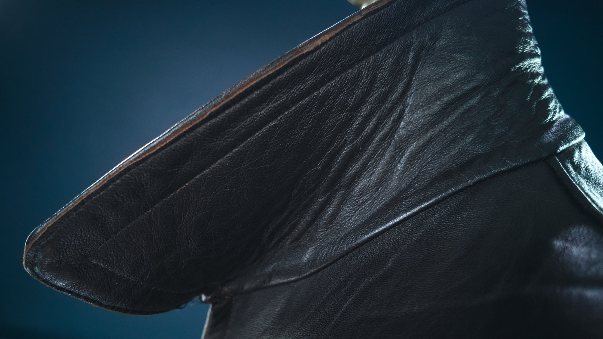 Vintage 1950s German Sheepskin Single Rider Worker Chore Leather Jacket “XL”