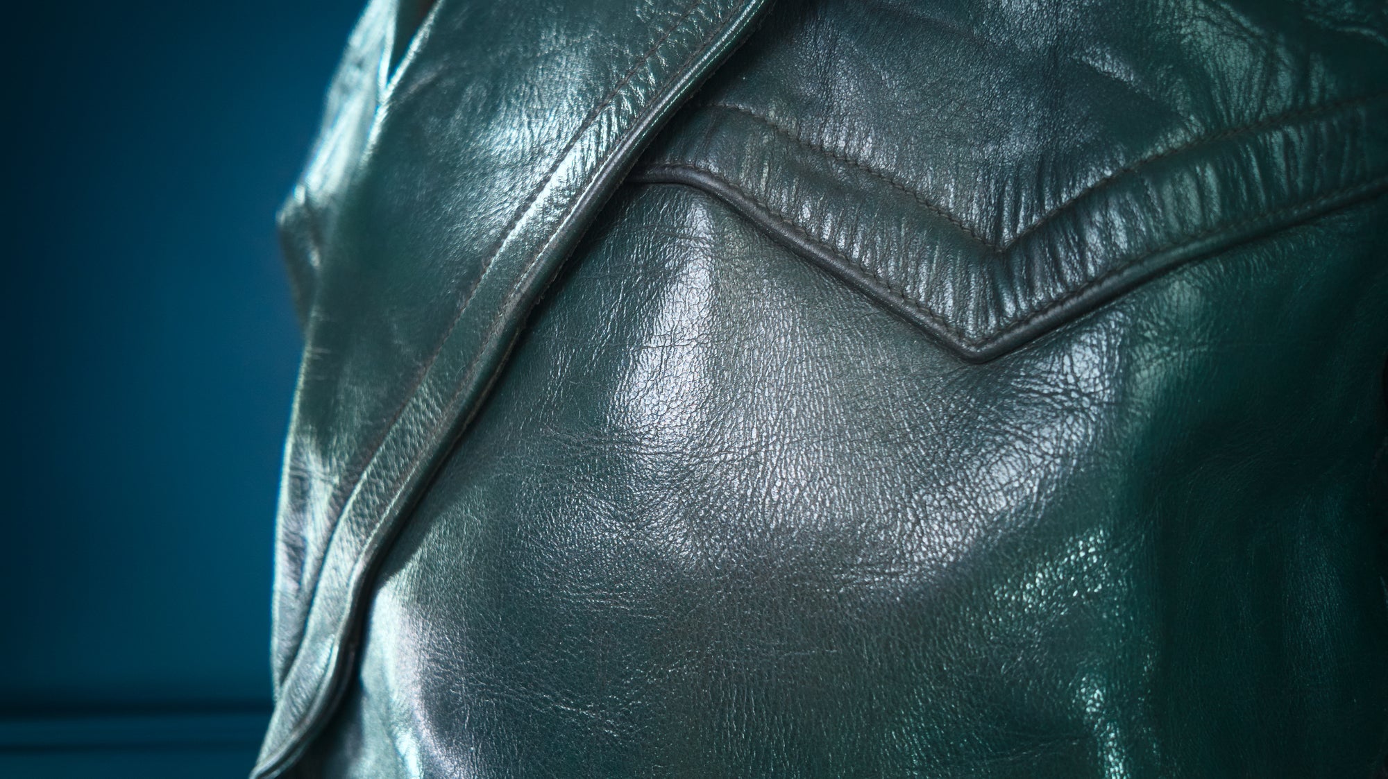 Vintage 1950s West German Cold War Border Guard Trench Coat Leather Jacket “M”