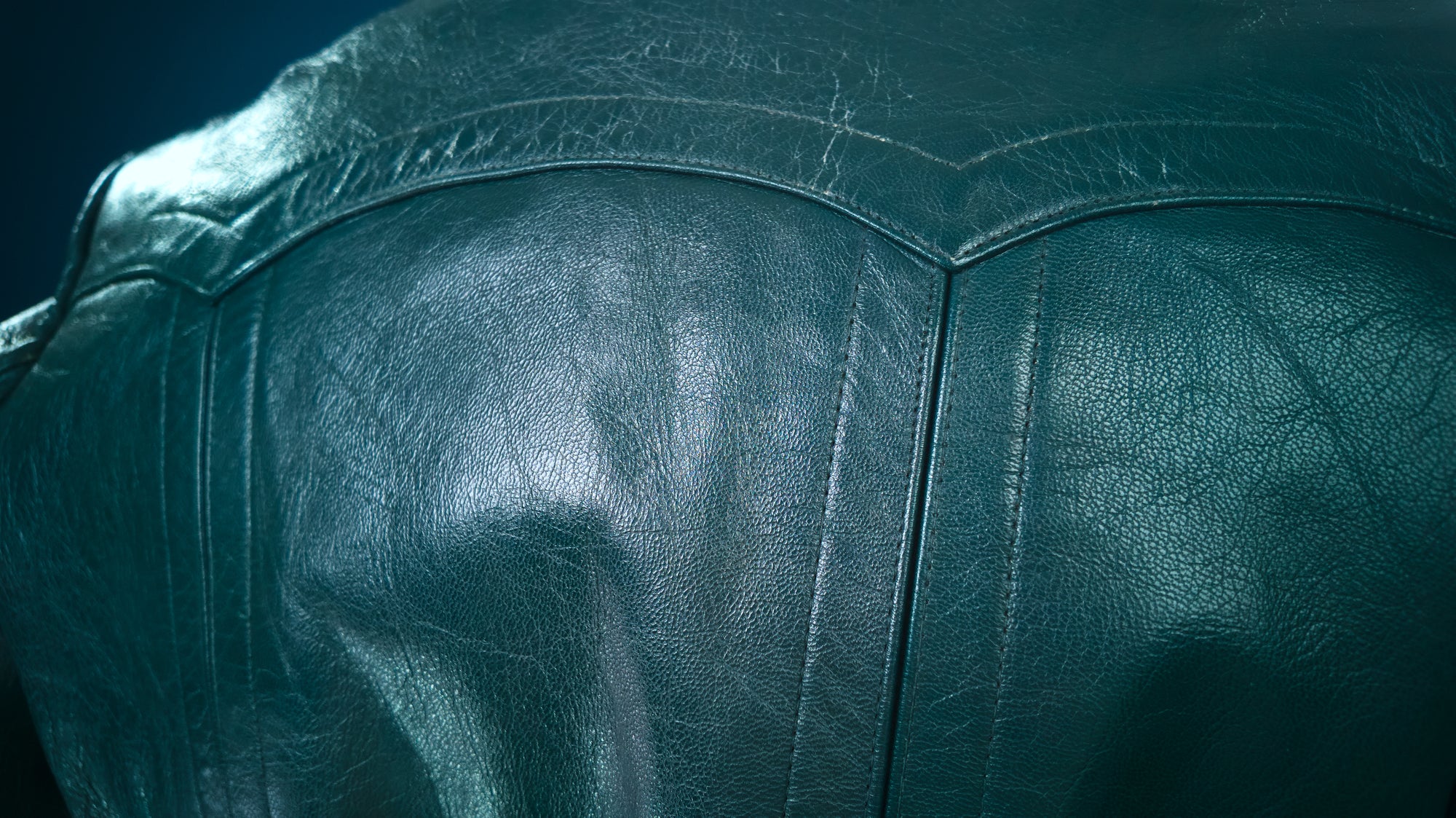 Vintage 1950s West German Cold War Border Guard Trench Coat Leather Jacket “M”