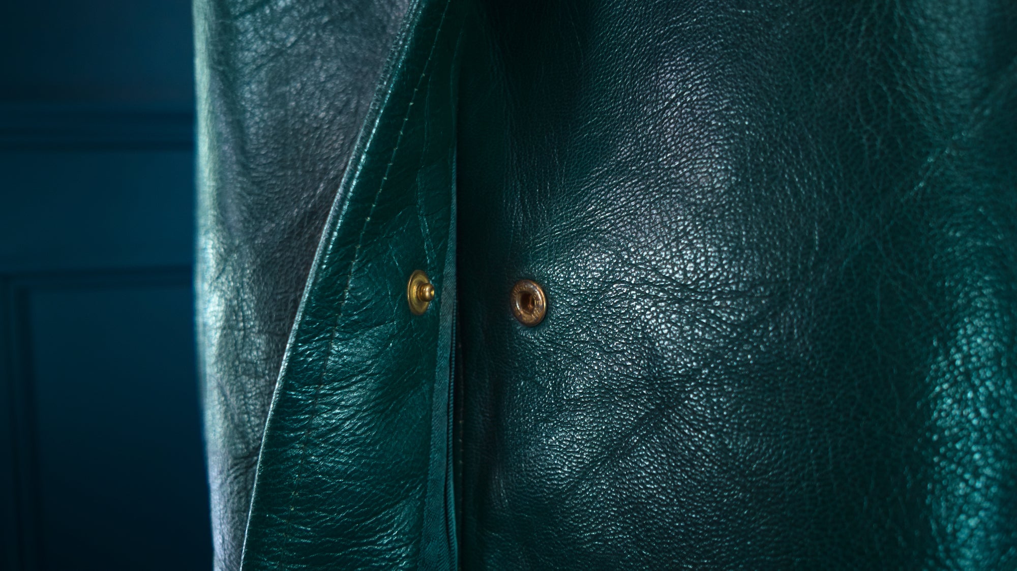 Vintage 1950s West German Cold War Border Guard Trench Coat Leather Jacket “M”