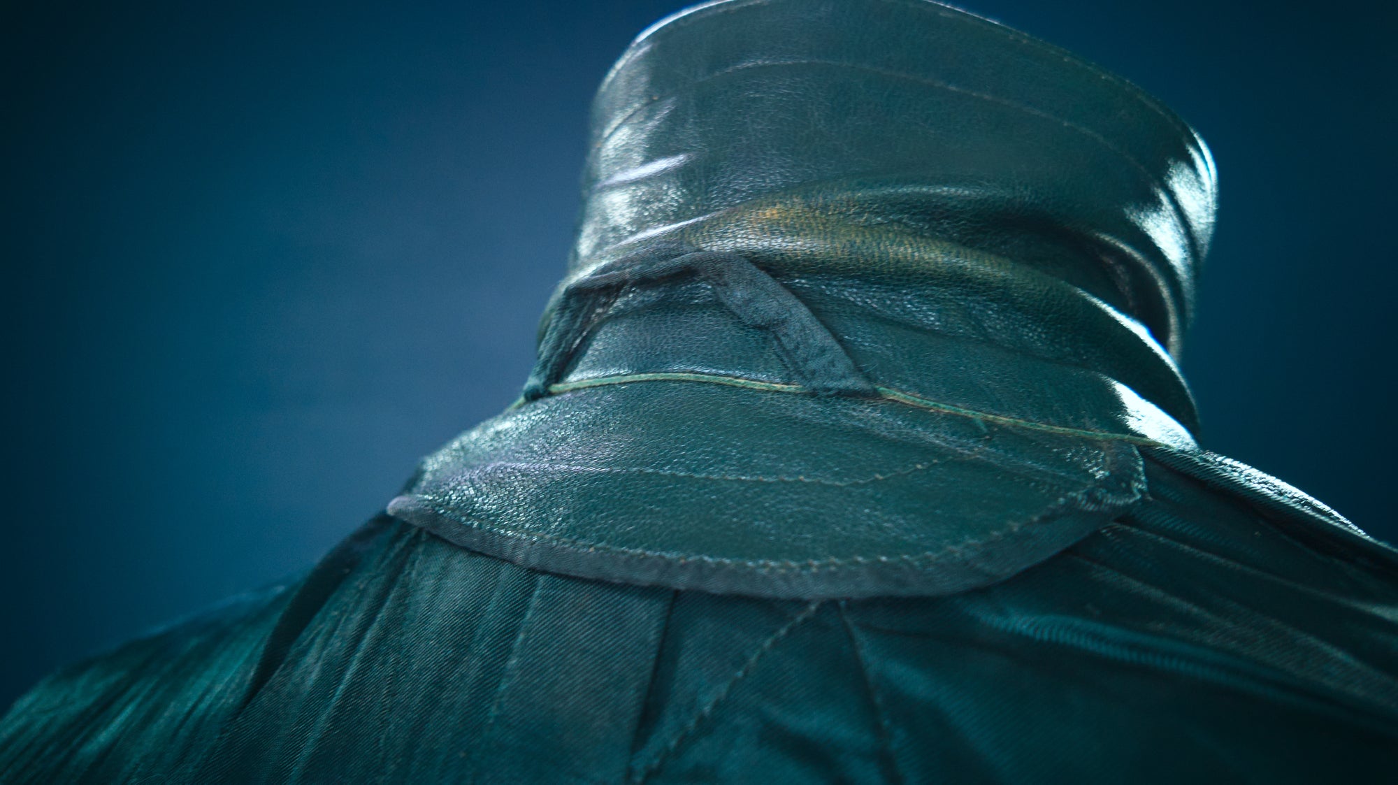 Vintage 1950s West German Cold War Border Guard Trench Coat Leather Jacket “M”